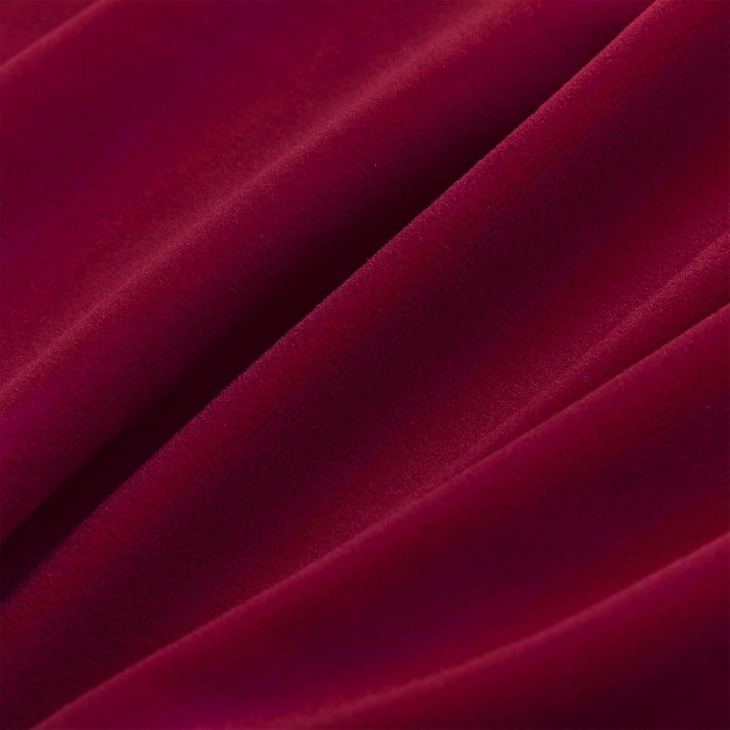 Joydeco Customized Curtains, 100% Blackout Curtains for Bedroom and Living Room, Heavy Duty Luxury Thermal Insulated Red Velvet Curtains Rod Pocket & Back Tab 1 Panel, Custom Size