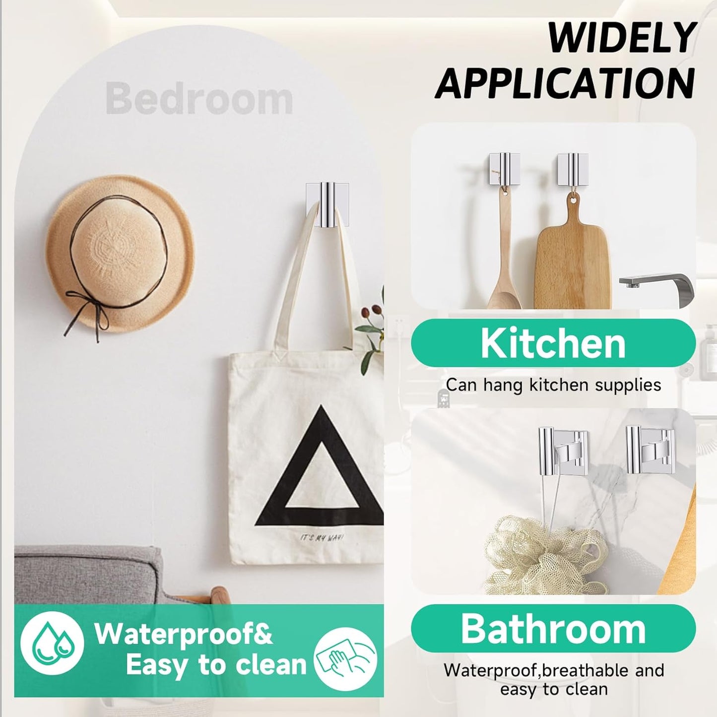 Chrome Towel Bar Bathroom Hardware Accessories Set, 5 Pieces Toilet Paper Holder Towel Holder Set, 23.6 Inch Stainless Steel Towel Racks for Bathroom Wall Mounted