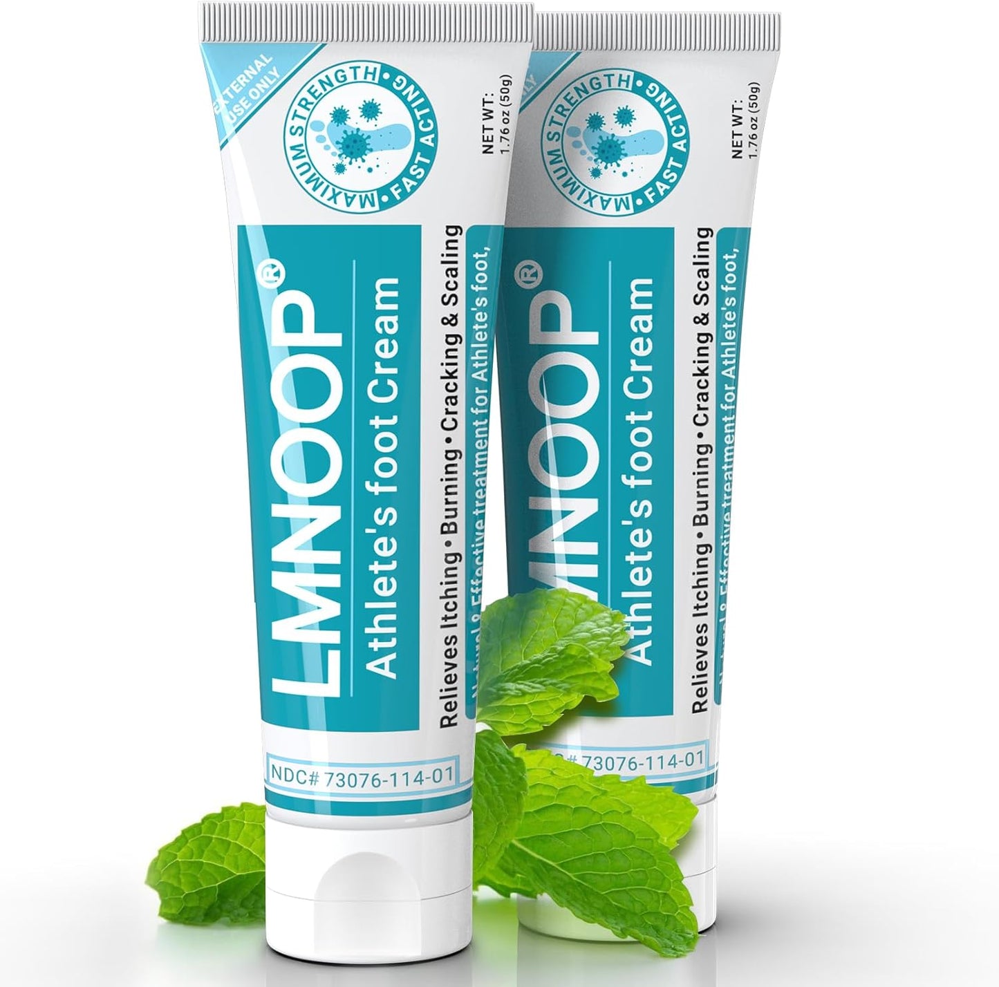 Athletes Foot Treatment Cream, Maximum Strength for Athlete's Foot (Tinea Pedis), Itching, Blister, Burning, Cracking, Scaling, Beriberi,Natural Herbs Antifungal Foot Cream (2-Pack)