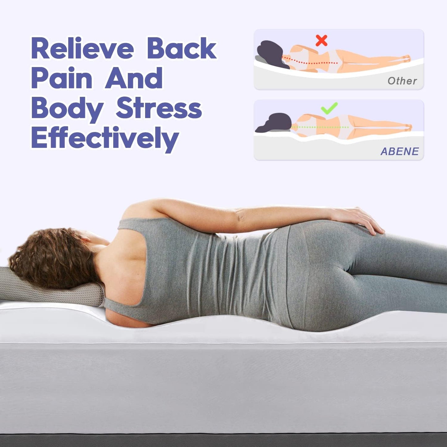 ABENE Twin XL Size Mattress Topper for College Dorm, Extra Long Mattress Pad Pillowtop, Soft Plush Mattress Cover Bed Topper with Deep Pocket, Overfilled Down Alternative Filling, White