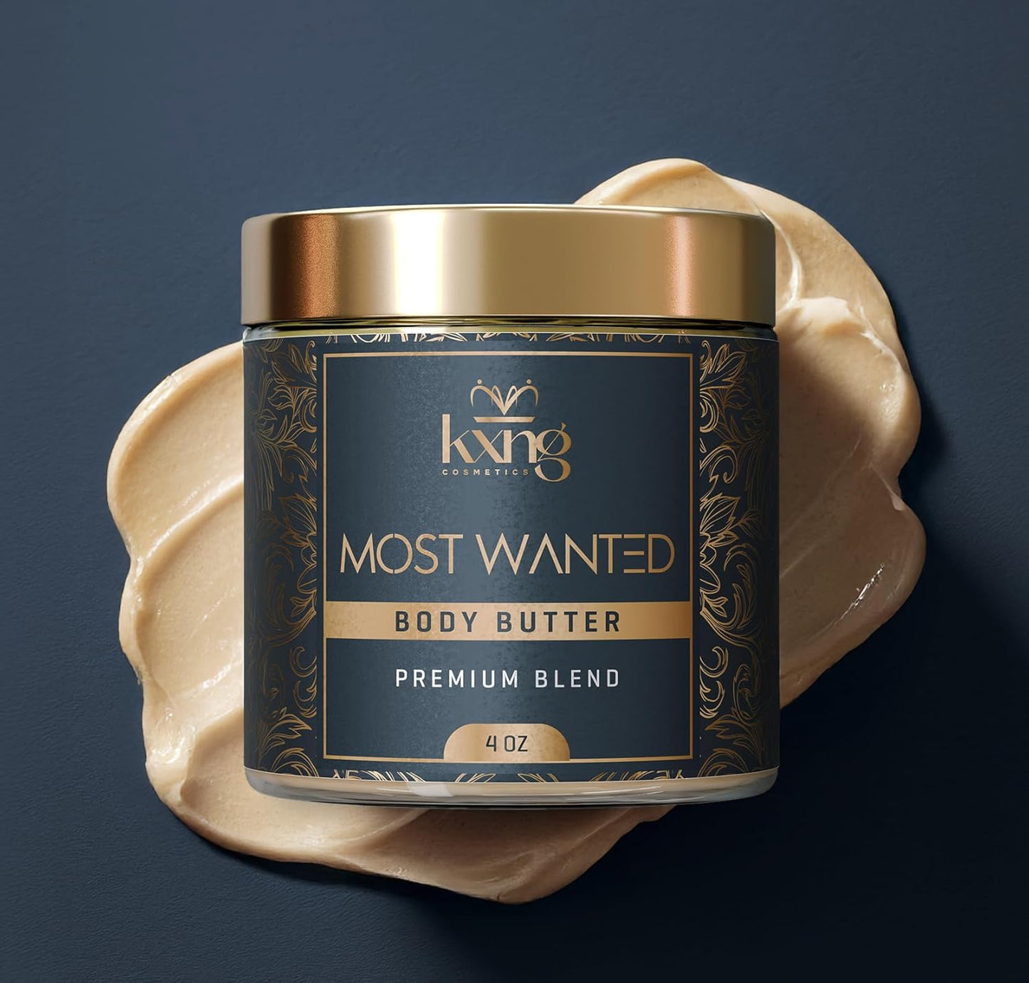 KXNG Cosmetics, Body Butter, Organic Skin Care for Men and Women, Body Moisturizer Lotions and Creams, Raw Shea Butter, Cocoa Butter, Mango, Coconut Oil, Hand, Foot, All Skin Types (Most Wanted)