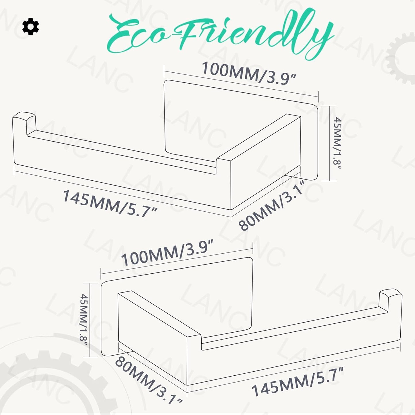 LANC Self-Adhesive Toilet Paper Holder, Matte Black Toilet Tissue Holder for Bathroom Kitchen Stick on Paper Roll Holder with No Drilling Rustproof Stainless Steel Left and Right 2 Pack, A8307MB-LRP2