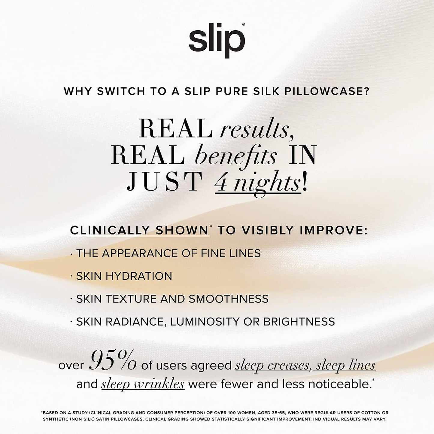 slip The Original Queen Pure Silk Pillow Case - 100% Pure 22 Momme Mulberry Silk - Queen Size Standard Pillow Case - Anti-Aging, Anti-BedHead, Anti-Sleep Crease, Charcoal (20" x 30")