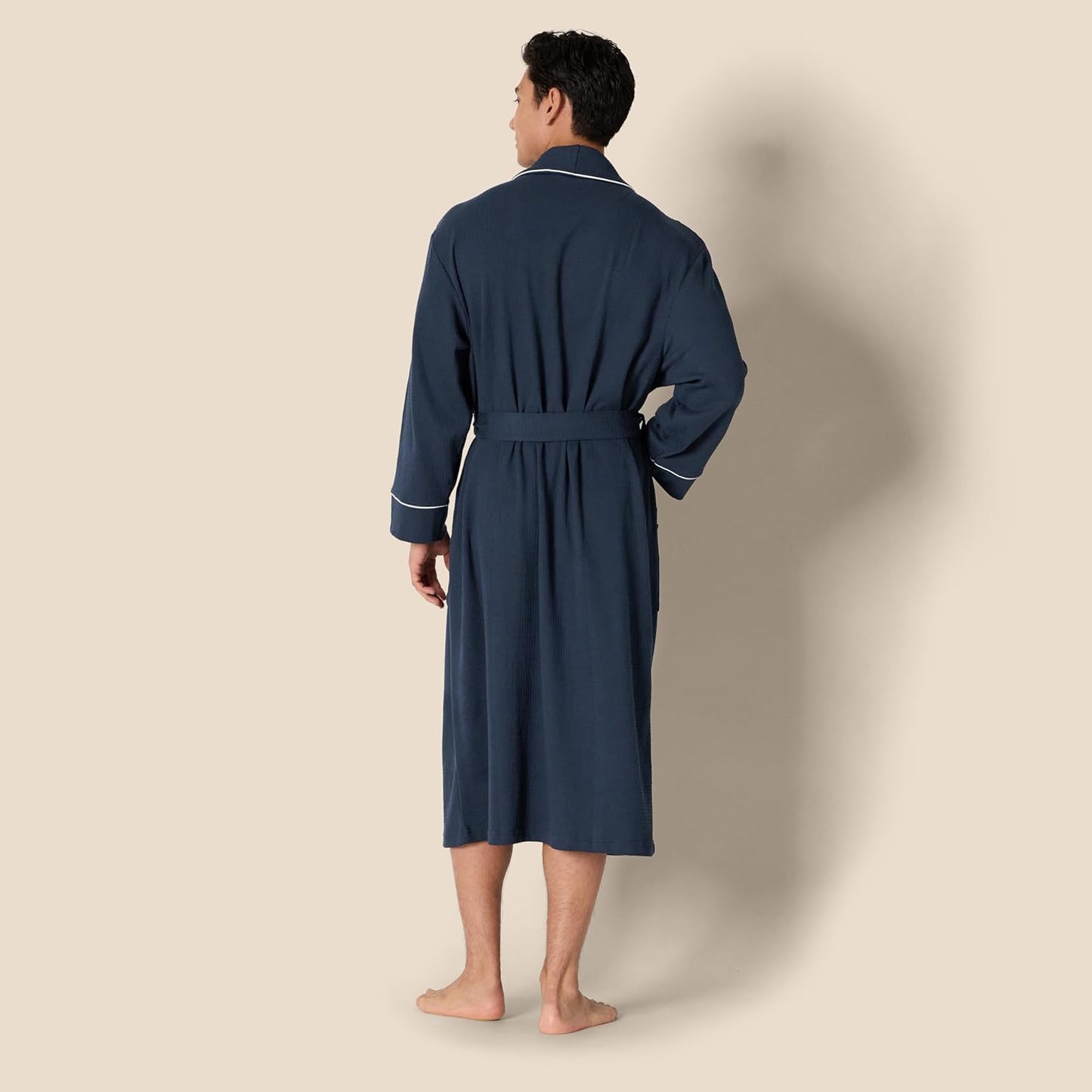 Amazon Essentials Mens Lightweight Waffle Bathrobe (Available in Big & Tall)