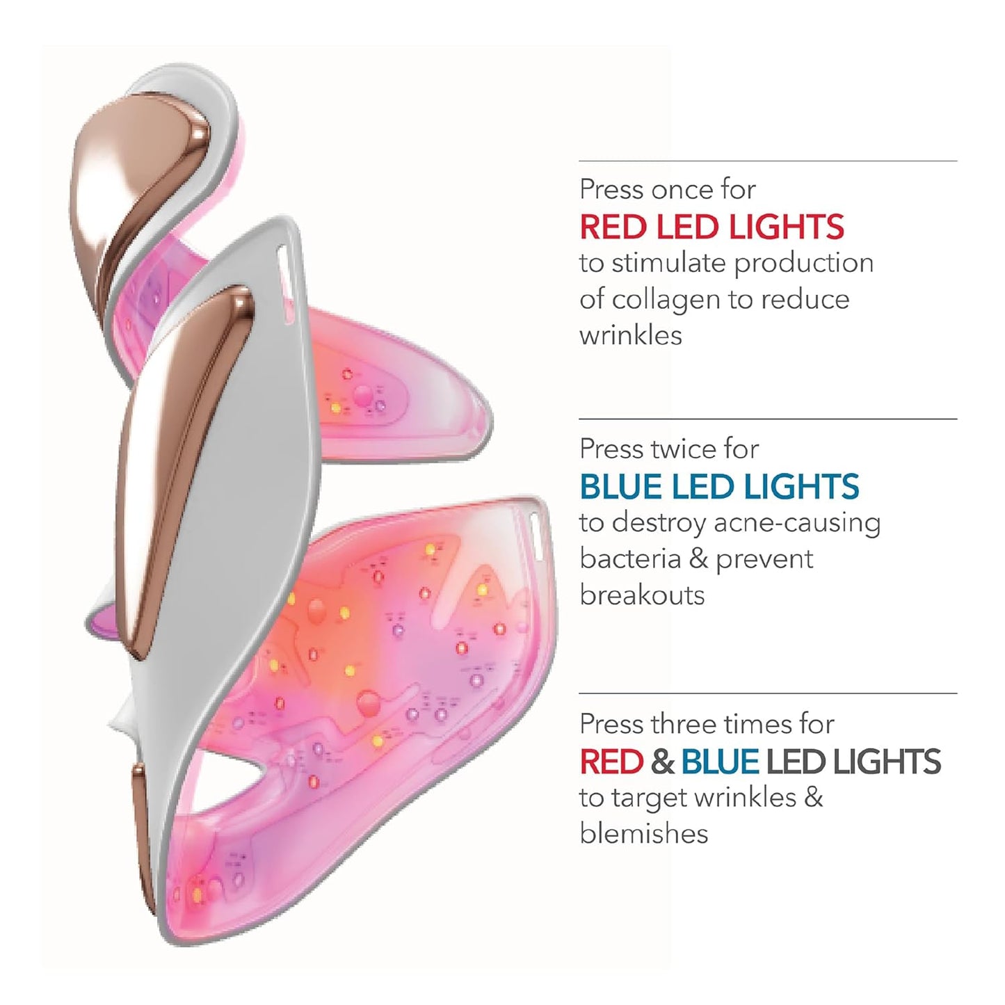 Dr. Dennis Gross Boost Collagen, Brighten & Firm Kit – Pink dpl Faceware Pro LED Device + Cleansing Oil + Dewy Deep Cream + 5 Universal Daily Peels | $592 Value Limited Edition Gift Set
