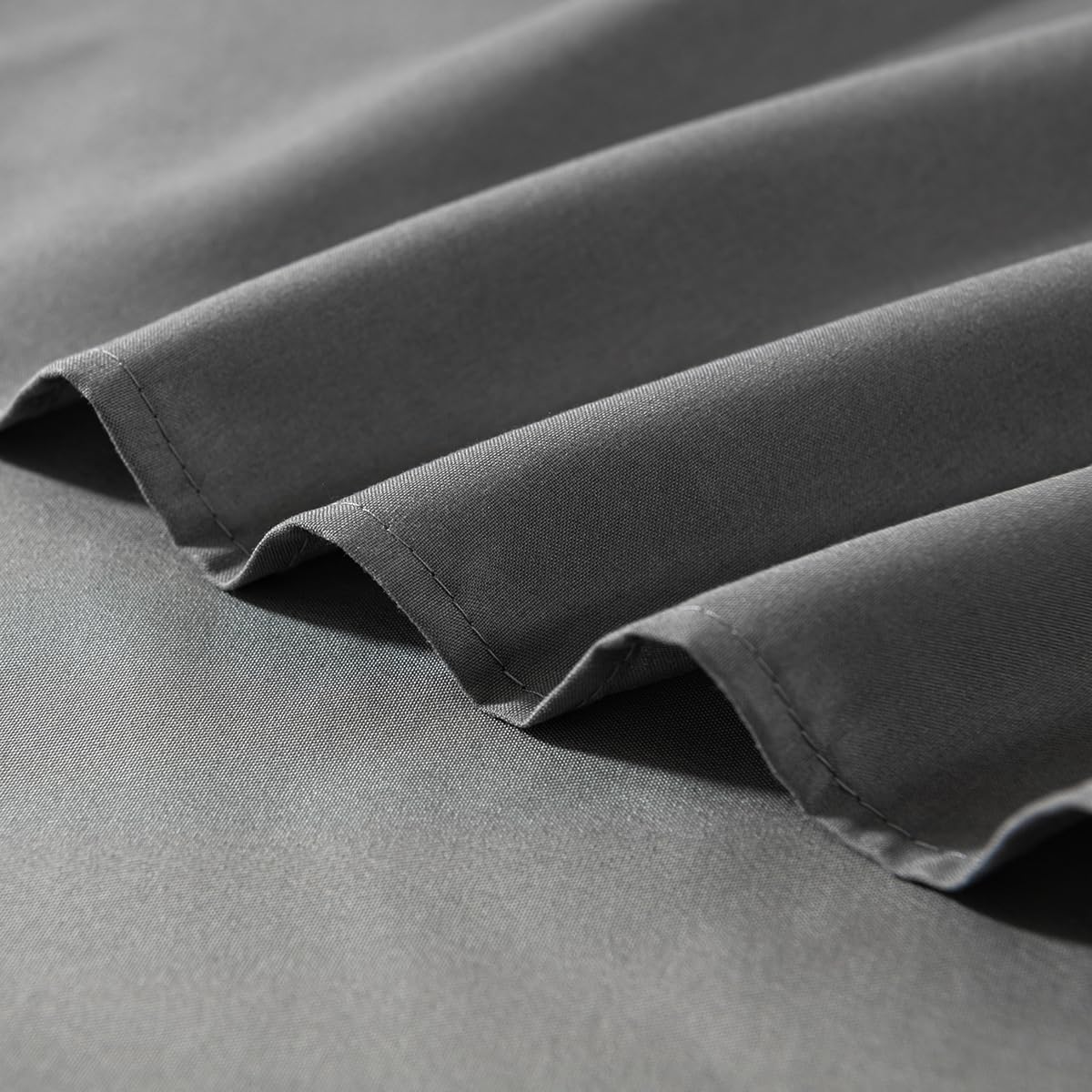 Bed Skirt Twin Size Ruffled Bed Skirt with Split Corners, 16 Inch Drop Dust Ruffle Bed Skirts with Platform,Grey