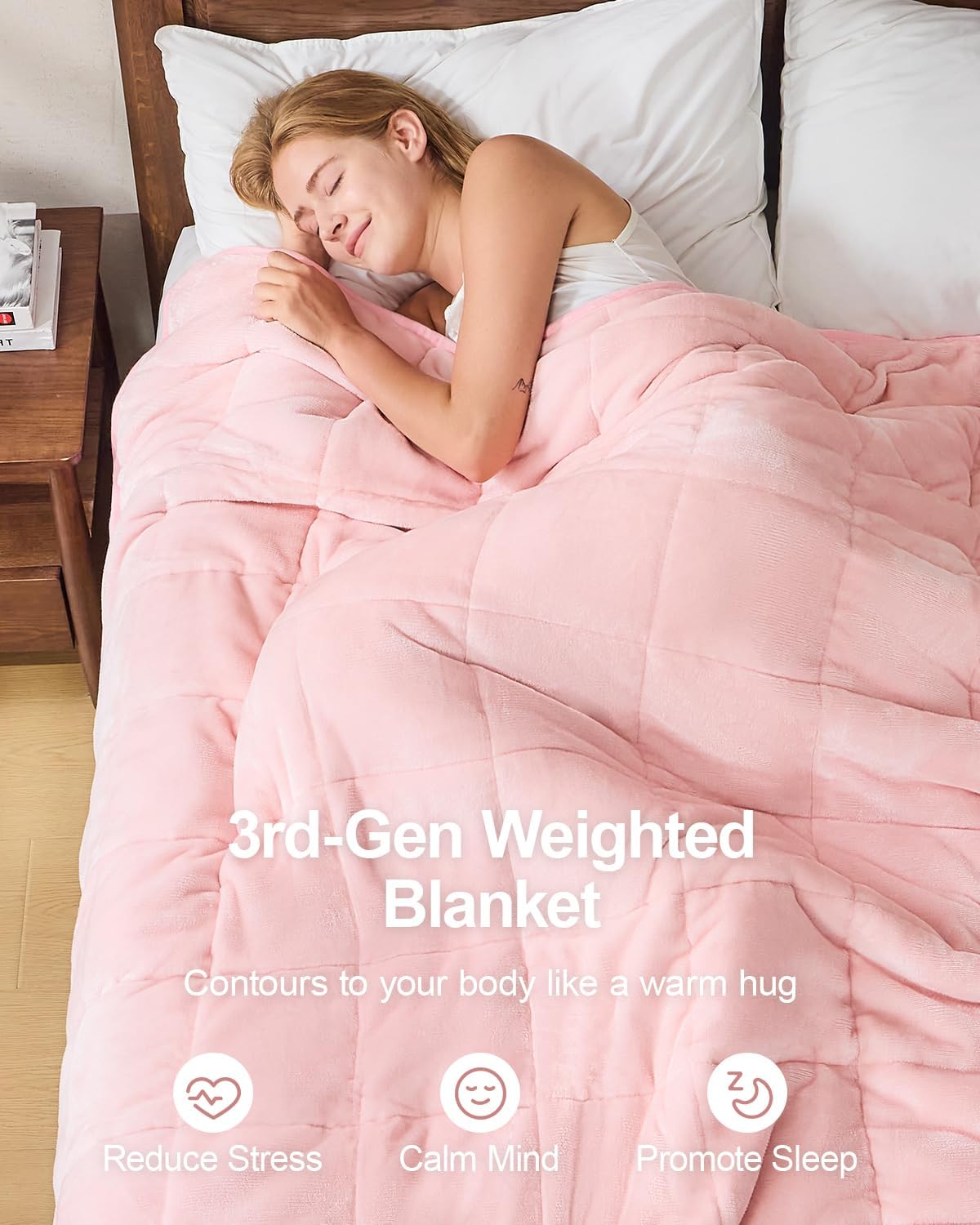 Super Fuzzy Soft Sherpa Fleece Weighted Blanket, 15 lbs Dual Sided Fluffy Heavy Weighted Blankets for Adults - No Bunching with Double Layers of Soft Inner Lining (60"x 80", 15 Pounds)