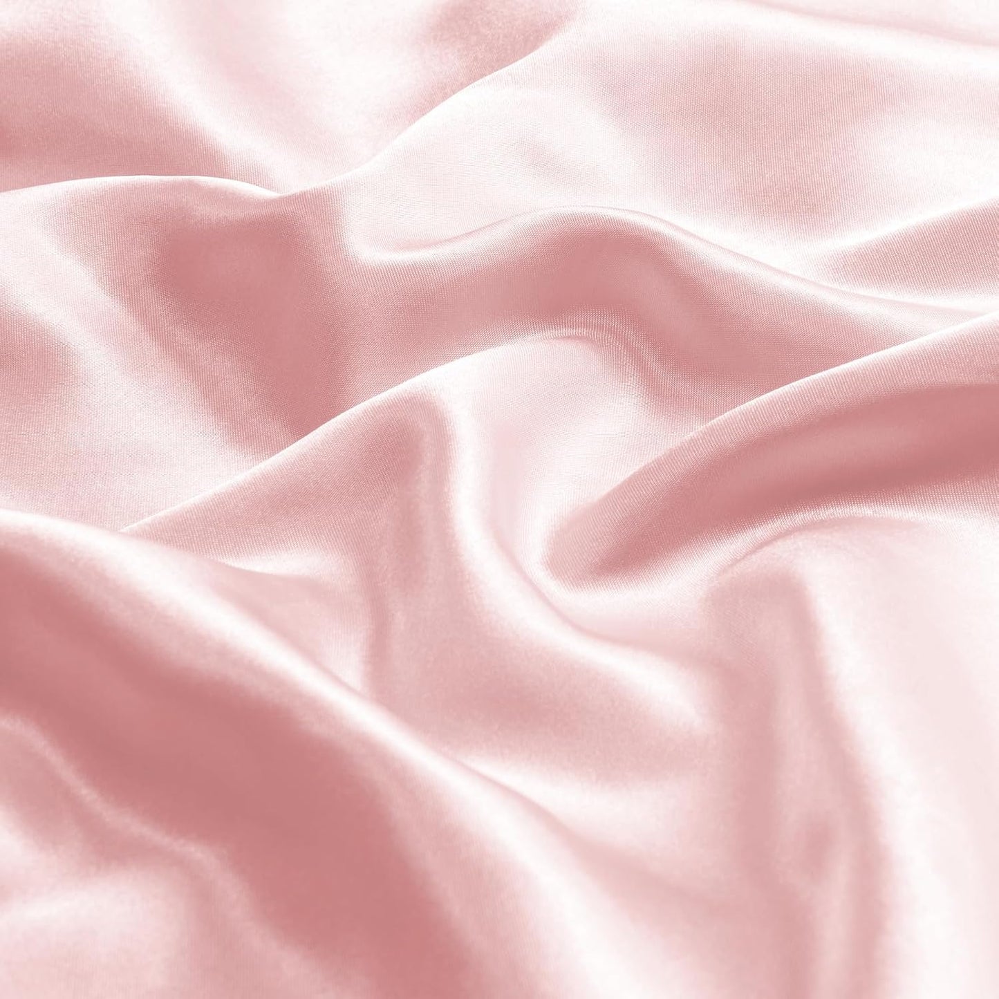 BEDELITE Satin Body Pillow Cover, Super Soft and Cooling Body Pillow Pillowcase for Hair and Skin, Breathable Silky Full Long Pillowcase Cover(20"x54", Pink)