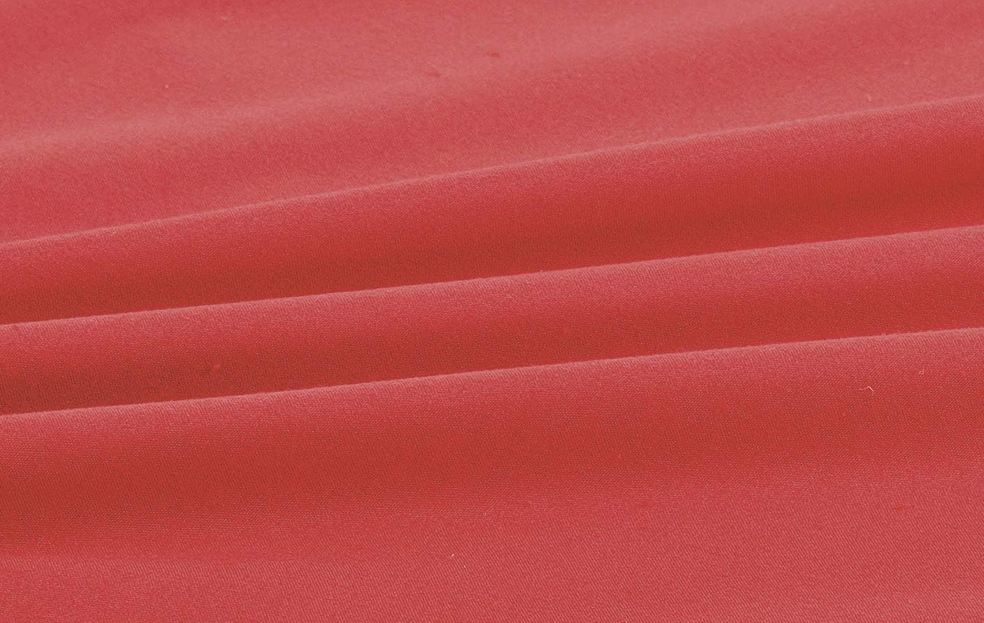 Sheets & Beyond Wrap Around Solid Microfiber Luxury Hotel Quality Fabric Bedroom Gathered Ruffled Bedding Bed Skirt 14 Inch Drop (Full, Red)