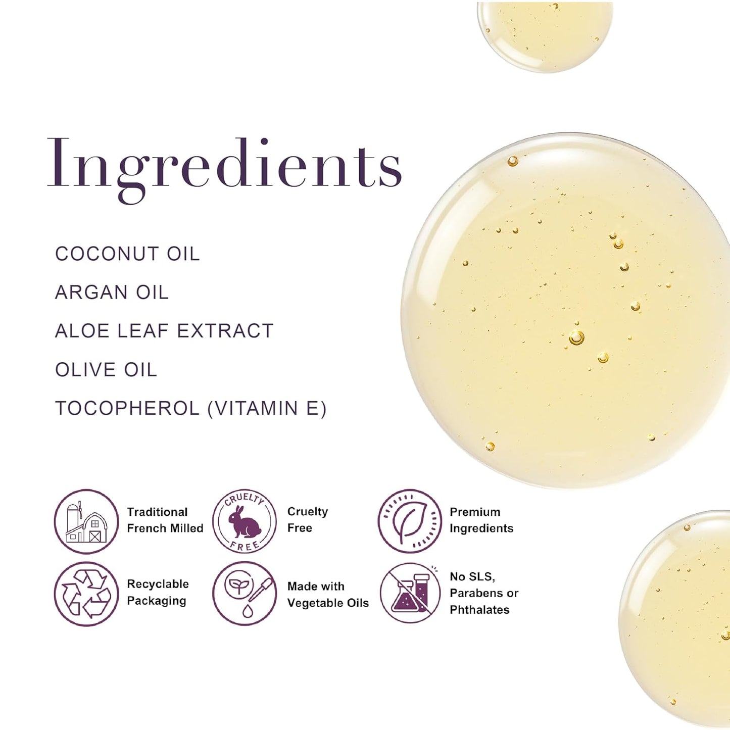 A LA MAISON French Hydrating Liquid Body Wash, Honeysuckle - Natural Body Wash Made with Essential Oils - Biodegradable, Plant-Based, Vegan, Cruelty-Free, Alcohol & Paraben Free (25.36 oz, 1 Pack)