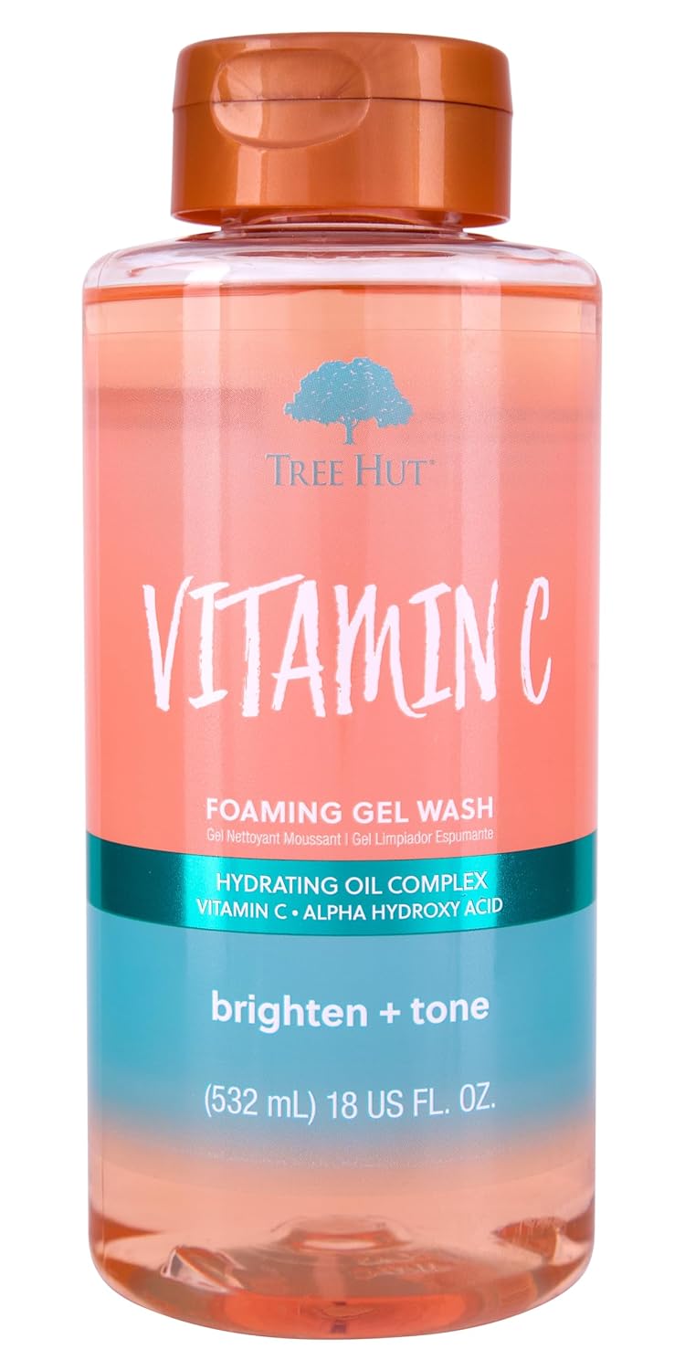 Tree Hut Vitamin C Nourishing & Moisturizing Foaming Gel Wash, 18 oz.