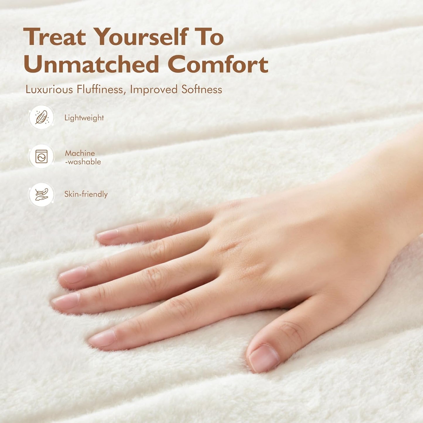 ALPHA HOME Luxury Faux Rabbit Fur Throw Blanket for Couch Bed, Cozy Gifts for Women Christmas, Ideal for Home Decor and Chilly Nights