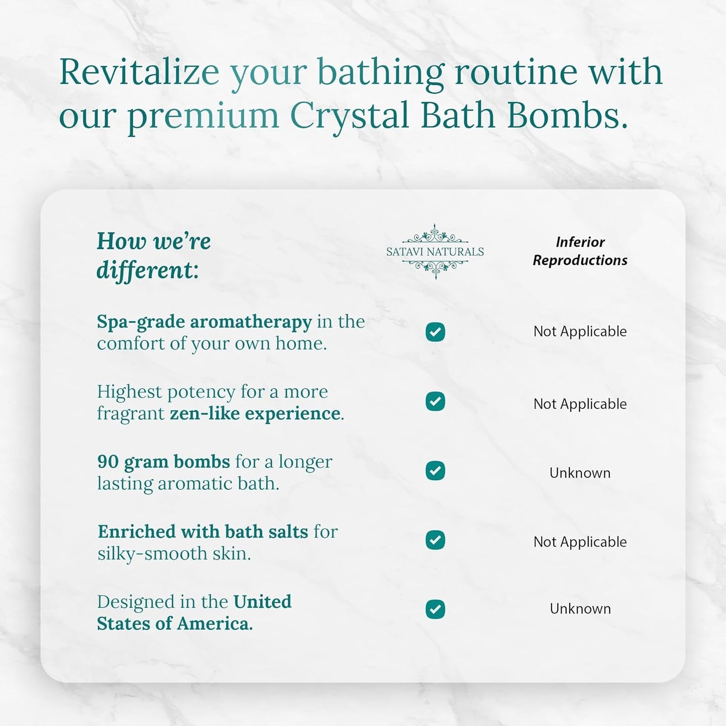 Crystal Bath Bombs Gift Set (6 Pack) – Luxurious Aromatherapy Bath Bombs with Nourishing Bath Salts | Lavender, Eucalyptus Mint & Citrus Blend | Spa Relaxation & Self Care Gifts for Women