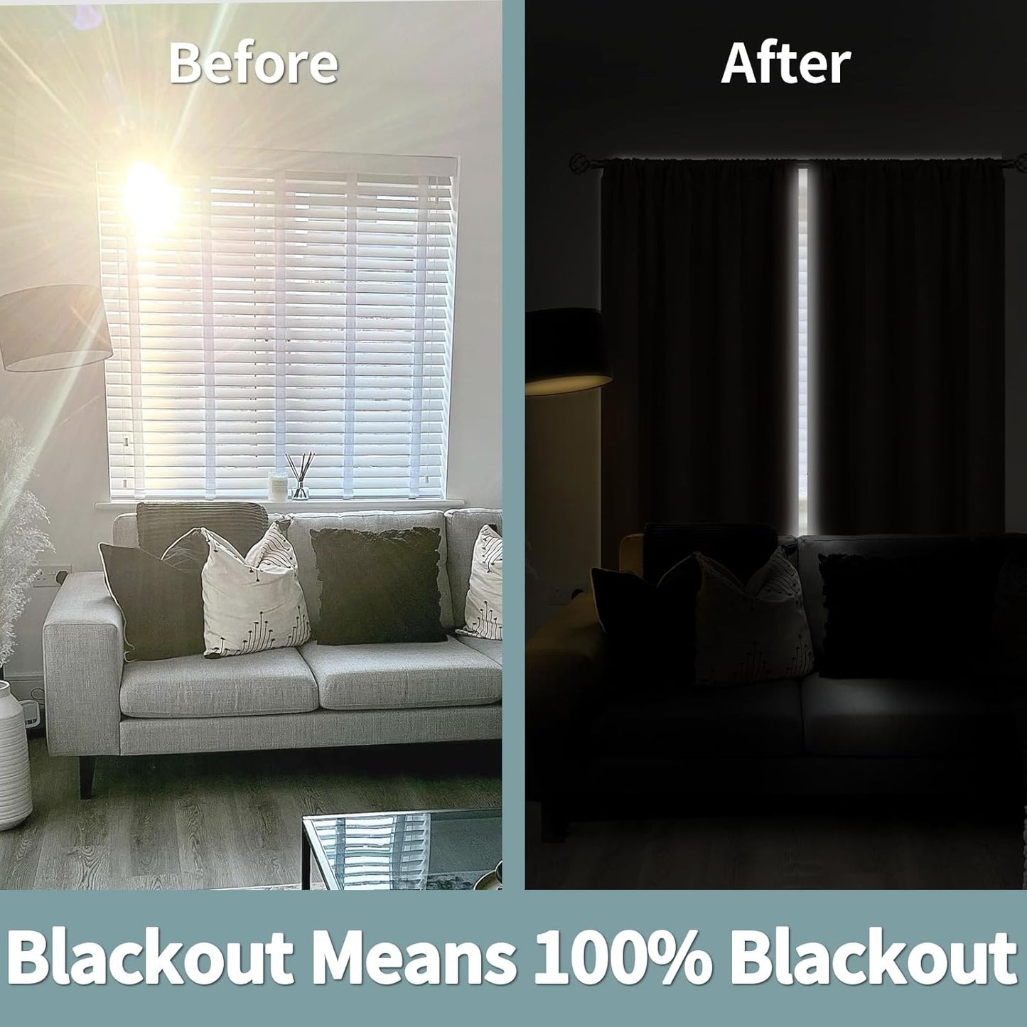 BGment Thermal Insulated 100% Blackout Curtains for Bedroom with Black Liner, Double Layer Full Room Darkening Noise Reducing Rod Pocket Curtain (52 x 84 Inch, Taupe, 2 Panels)