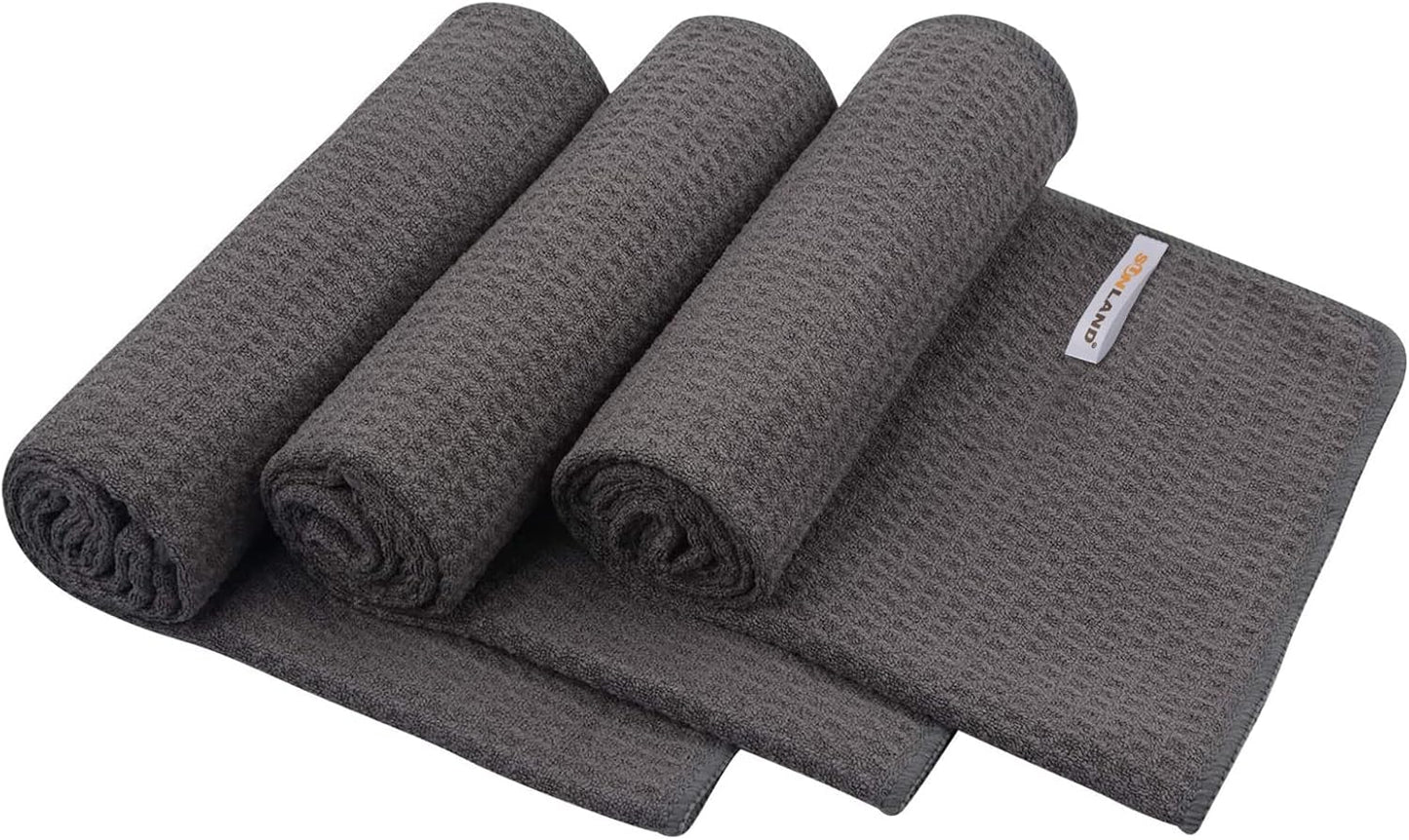 SUNLAND Microfiber Sports Workout Towels Fast Drying Fitness Sweat Towels for Men & Women Lightweight Multi-Purpose Gym Exercise Towel