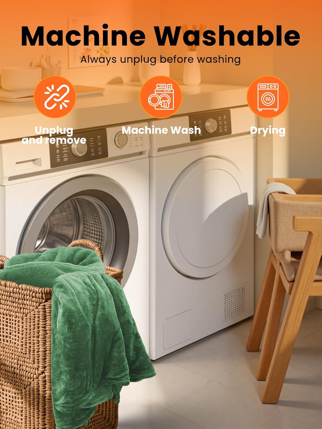 Electric Heated Blanket Twin, Ultra‑Cozy Premium Flannel & Sherpa, Even Heat Distribution & Stable Temp, 1–10H Auto‑Off, 8 Temps (86–125.6°F), Overheat Protection, Ideal Gifts for Grandma