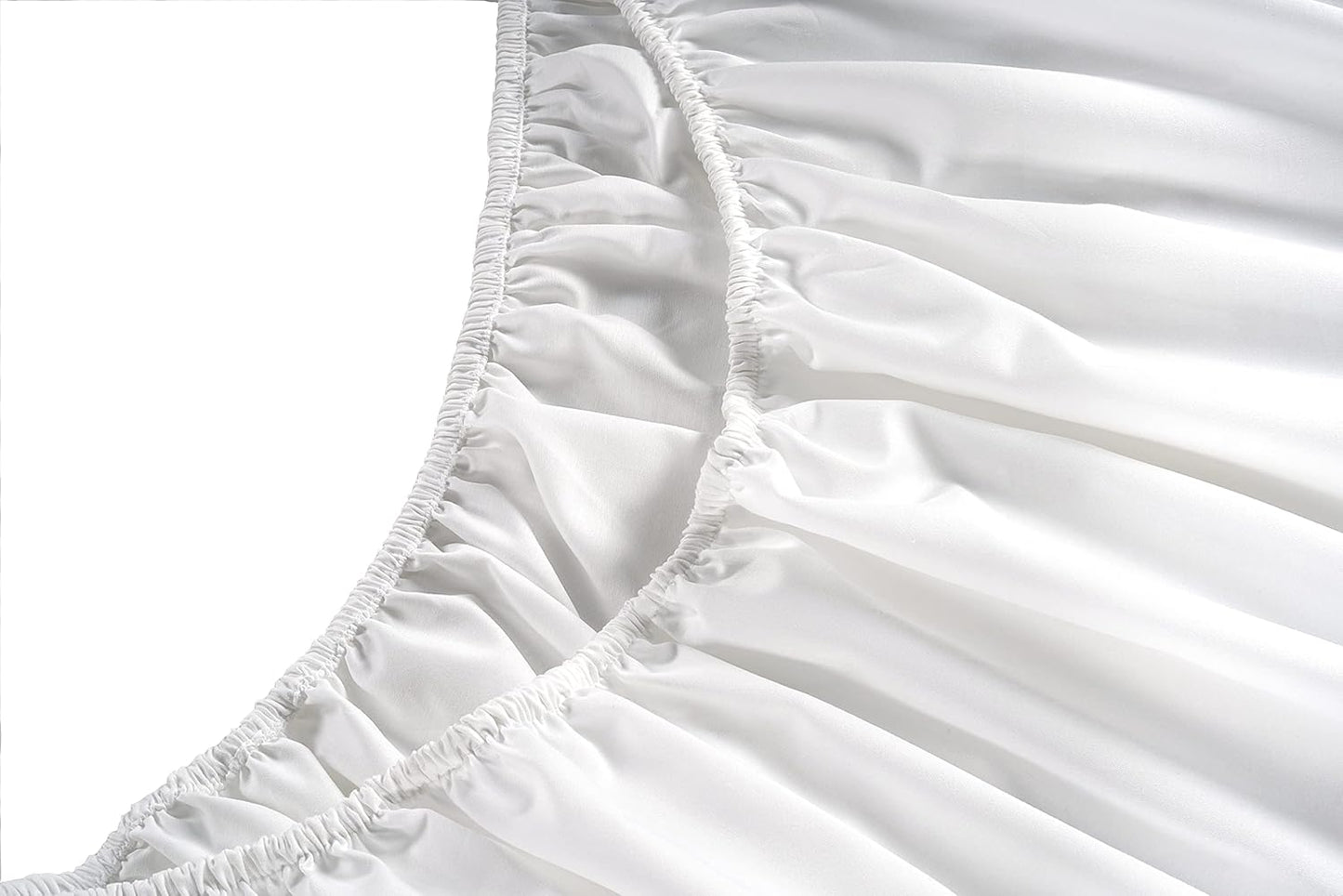 LANE LINEN 100% Cotton California King Sheet Set – 450 Thread Count Soft Sateen Sheets, Naturally Cooling & Breathable, 15” Deep Pocket Fully Elasticized Fitted Sheet, Bedding & Pillowcases, White