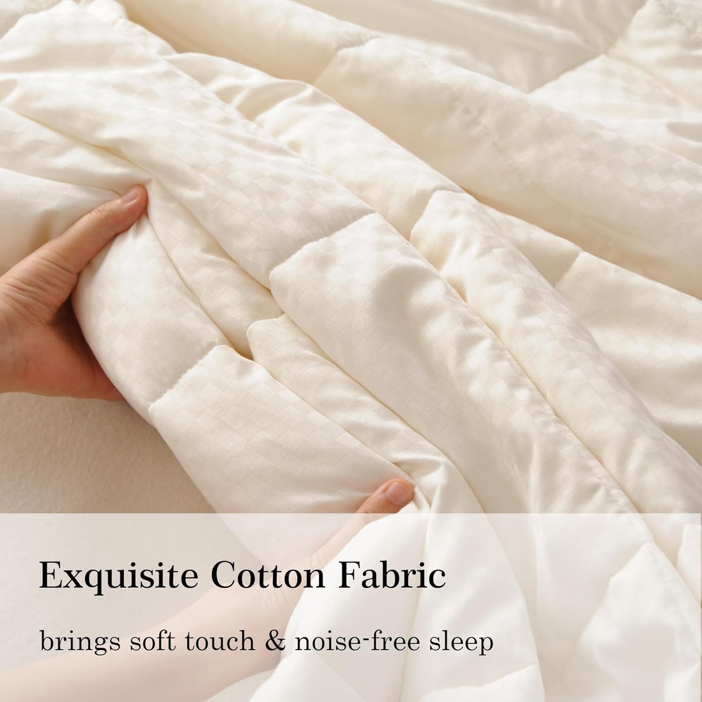 CUDDLE DREAMS Wool Comforter Duvet Insert, 100% Australian Wool Filling with Soft Noiseless Cotton Shell, Natural Warmth (Midweight for All Season, Twin)