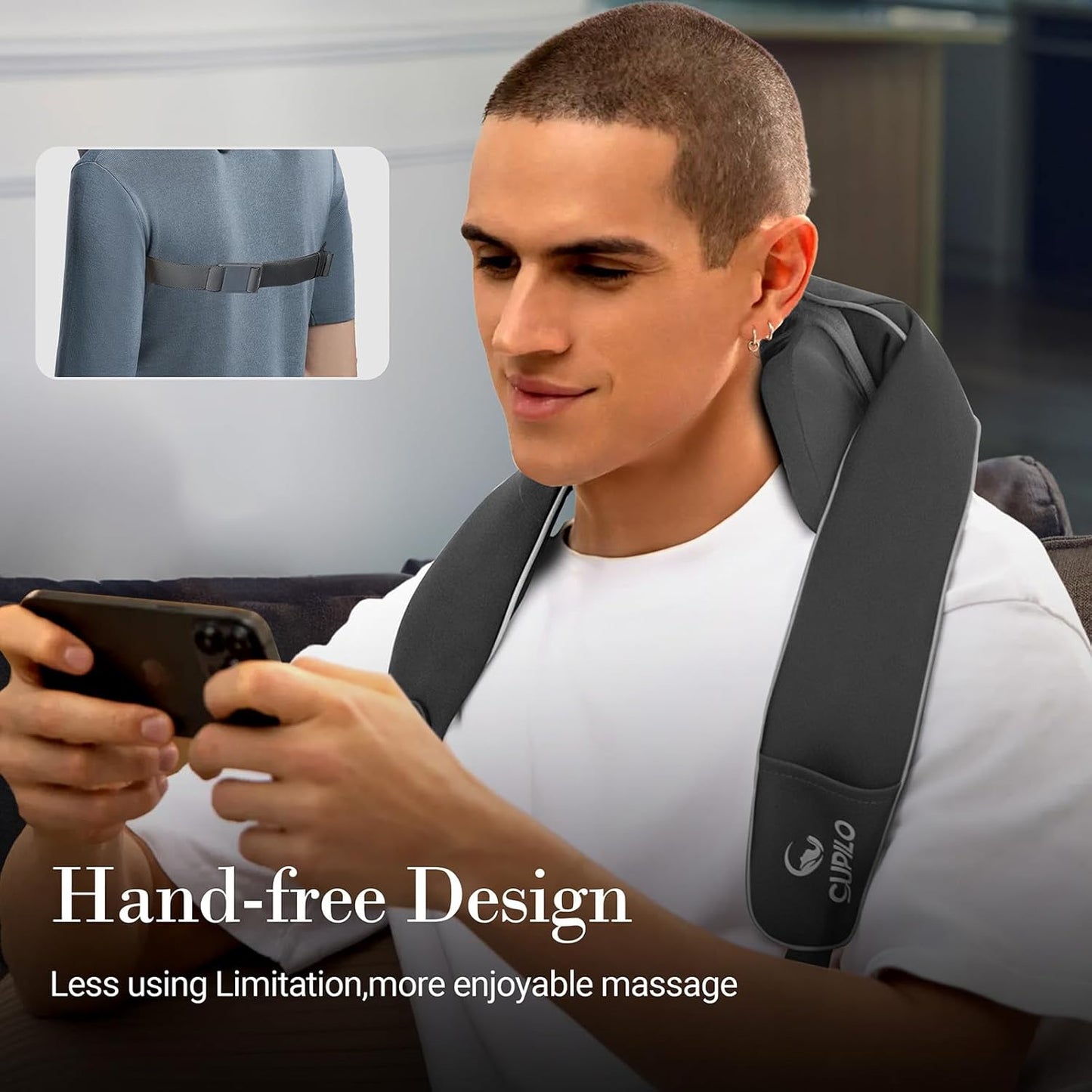Cordless Neck Massager for Pain Relief - FSA Eligible HSA,2025 Upgraded Shiatsu Shoulder Back Massage with Wireless Remote Control,6D Deep Tissue Massage Pillow with Heat,Gift for Her,Him
