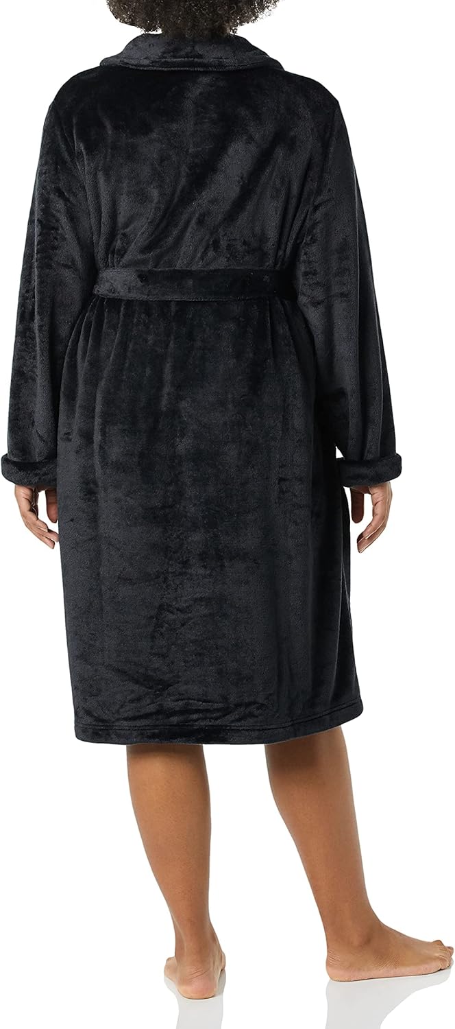 Amazon Essentials Women's Mid-Length Plush Robe (Available in Plus Size)