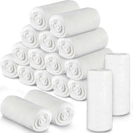 18 Pieces Fleece Blankets Bulk for Wedding 50 x 60 Inch Soft Lightweight Flannel Throw Blankets Bulk for Wedding Guests Home Outdoor Couch Sofa Bed Gifts(Cream White)