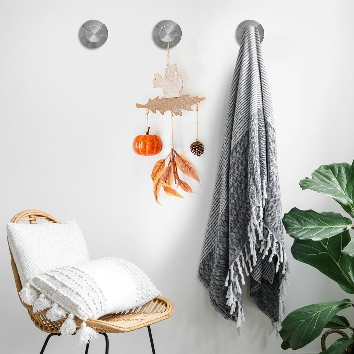 10 Pack Suction Cup Hooks for Shower, Suction Cup Towel Hooks for Bathrooms, Adhesive Wall Hook, SUS304 Waterproof Stainless Steel Hooks for Bathroom, Bedroom, Kitchen, Hotel and Office