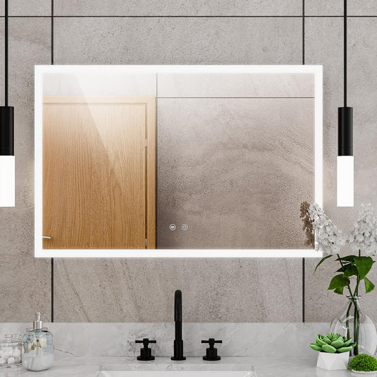 DreamLine Brilliance 24 in. H x 36 in. W Rectangular Light-up Mirror