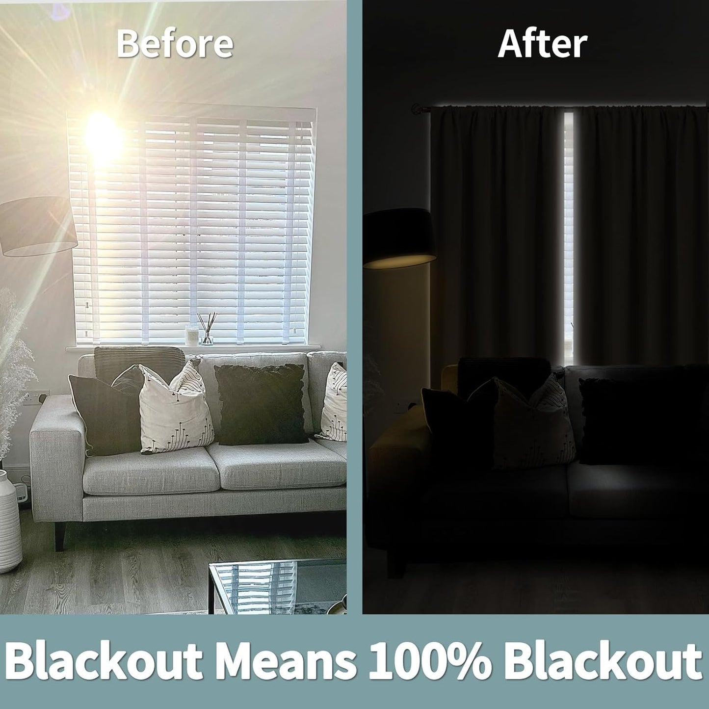 BGment 100% Blackout Curtains for Bedroom 63 Inch Length 2 Panels, Thermal Insulated Room Darkening Curtains Rod Pocket Soundproof Bedroom Living Room Window Curtains, Sand, Each 52 Inch Wide