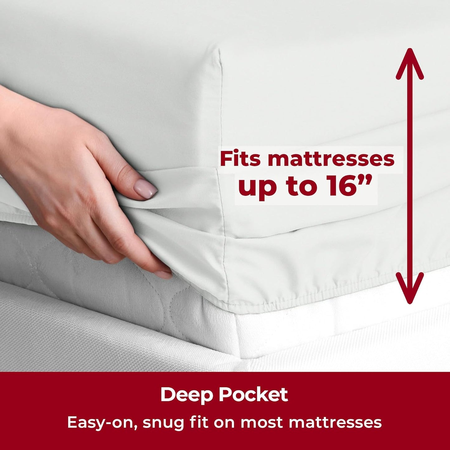 Mellanni Split King Sheets Set - 5 PC Iconic Collection Bedding - Hotel Luxury, Extra Soft, Cooling Bed Sheets - Wrinkle, Fade, Stain Resistant (Split King, Ivory)