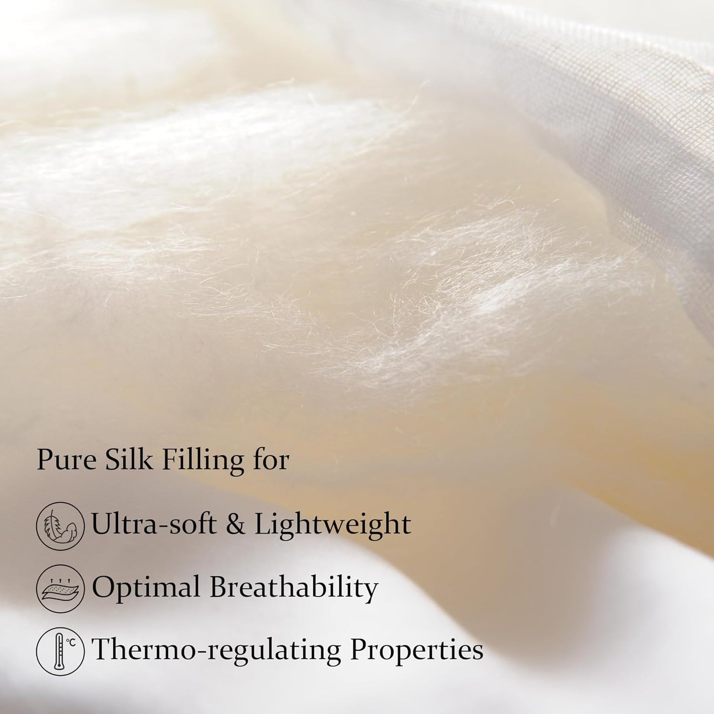CUDDLE DREAMS Silk Filled Comforter for All Season, Detachable Tencel Duvet Cover for Easy Care, Naturally Breathable (Bronze, King)