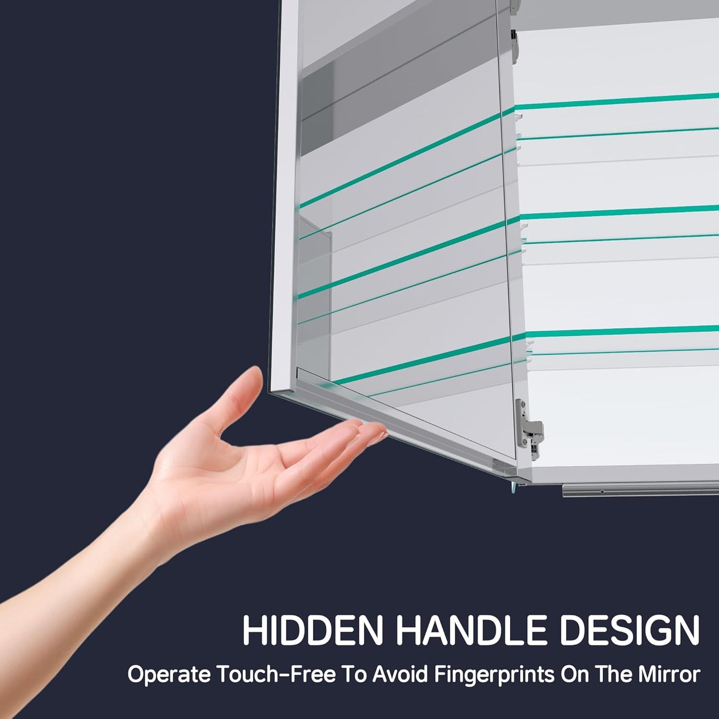 Medicine Cabinet 36" x 30", Bathroom Medicine Cabinet with Mirror, Recessed Medicine Cabinets with Adjustable Shelves, Soft-Closing Door, and Aluminum Alloy Frame - Reverse Installation, Silver