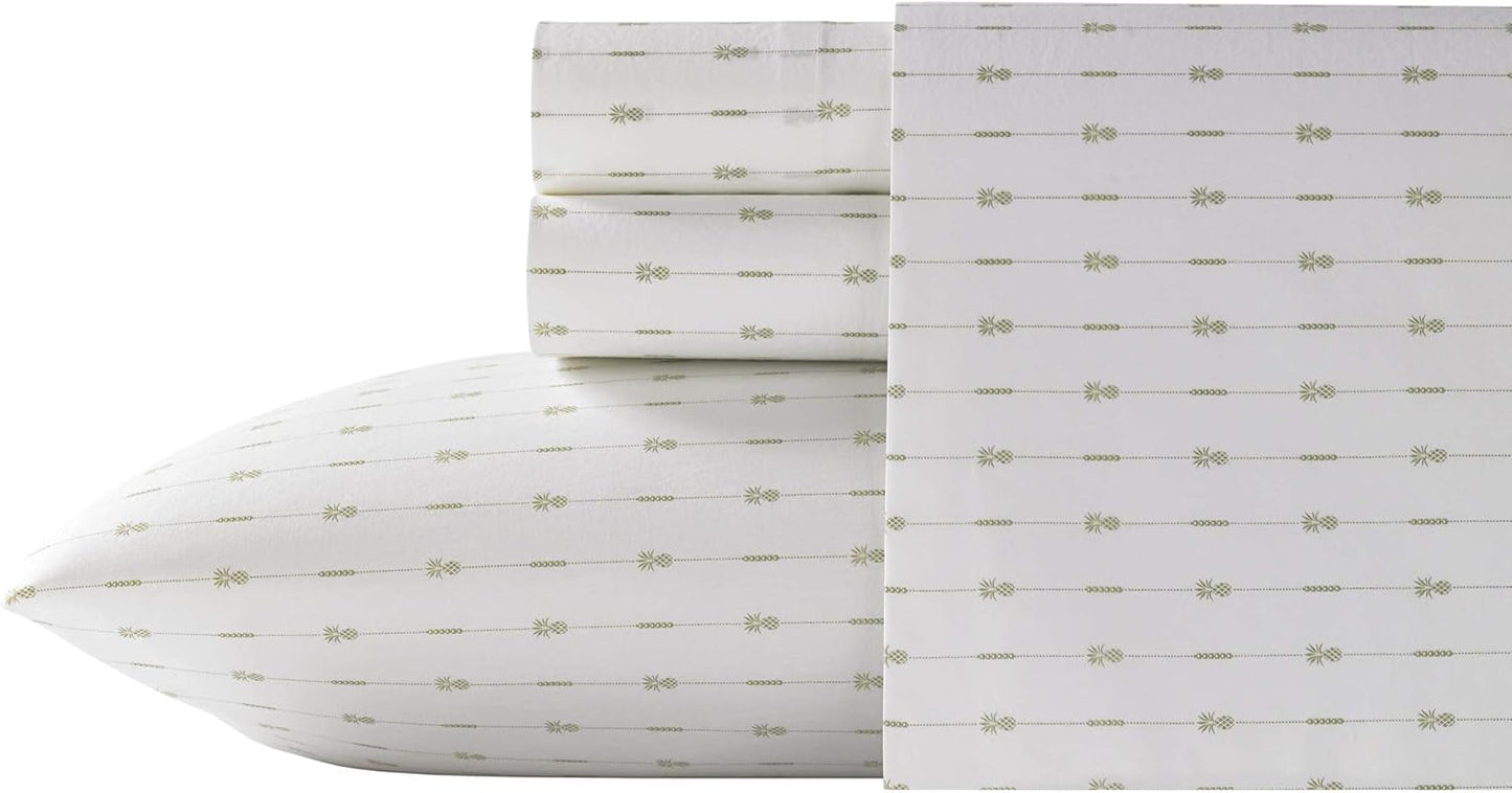 Tommy Bahama - King Comforter Set, Soft Cotton Bedding with Matching Shams & Bedskirt, Tropical Home Decor (Nador Beige, King) (OBS)