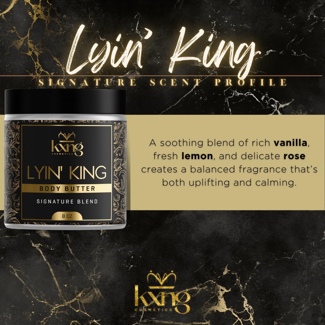 KXNG Whipped Shea Body Butter, Deep Hydration Body Cream for Women, Smooth, Non-Greasy Moisturizer for Radiant Skin, Cruelty-Free