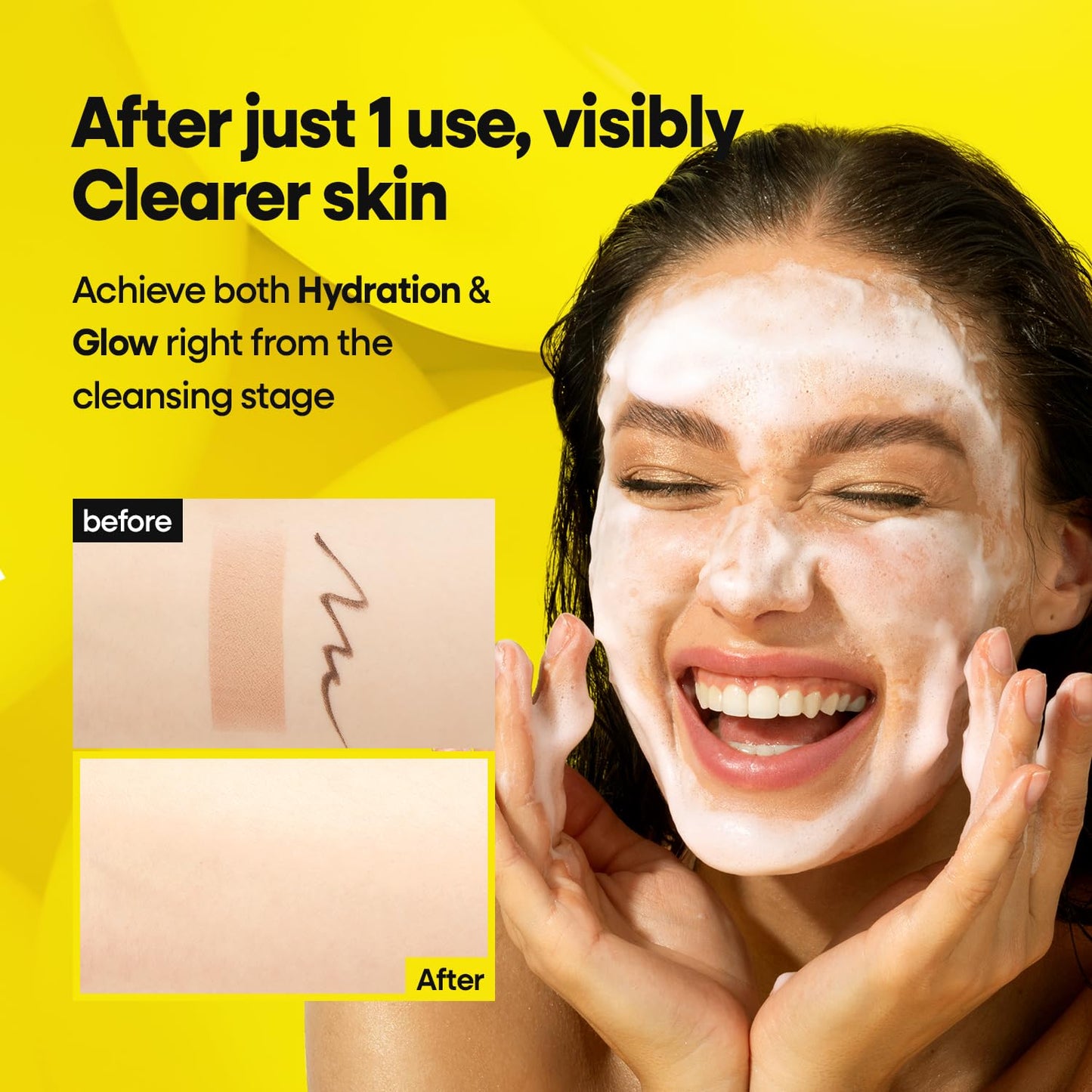 Nature Republic Vitapair C Glow Facial Cleanser 2 Pack- Vitamin Face Wash for Cleaner Skin, Hydrating Facewash for Women, Gentle Natural Cleanser, Daily Makeup Remover, Nighttime Foaming