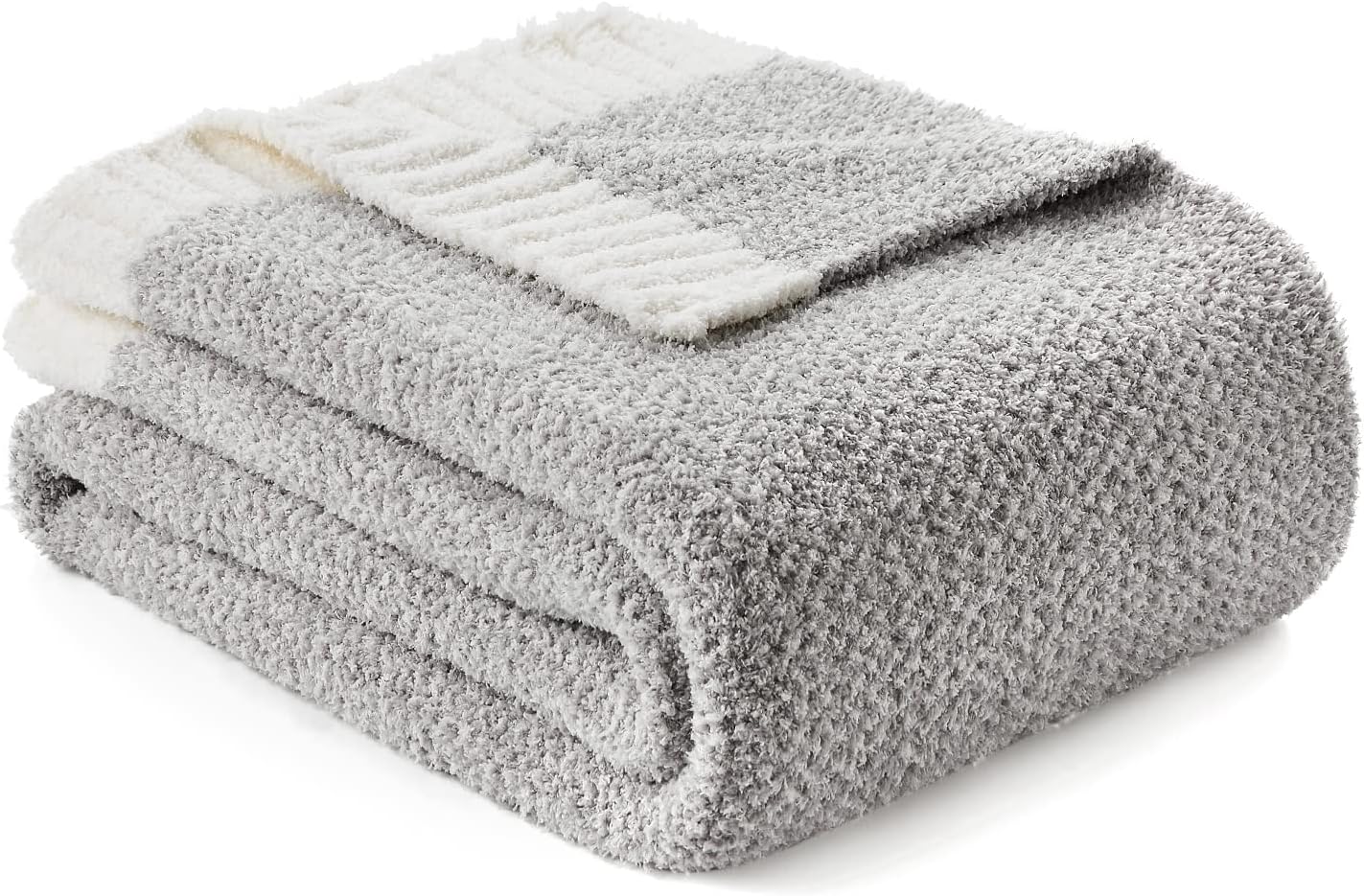 Snuggle Sac Oversized Bedding Blanket Grey Color Twin XL, Super Soft Warm Blankets for Bed, Living Room, Luxurious Microfiber Blanket Dupes, Heather Grey, 66x90 inches