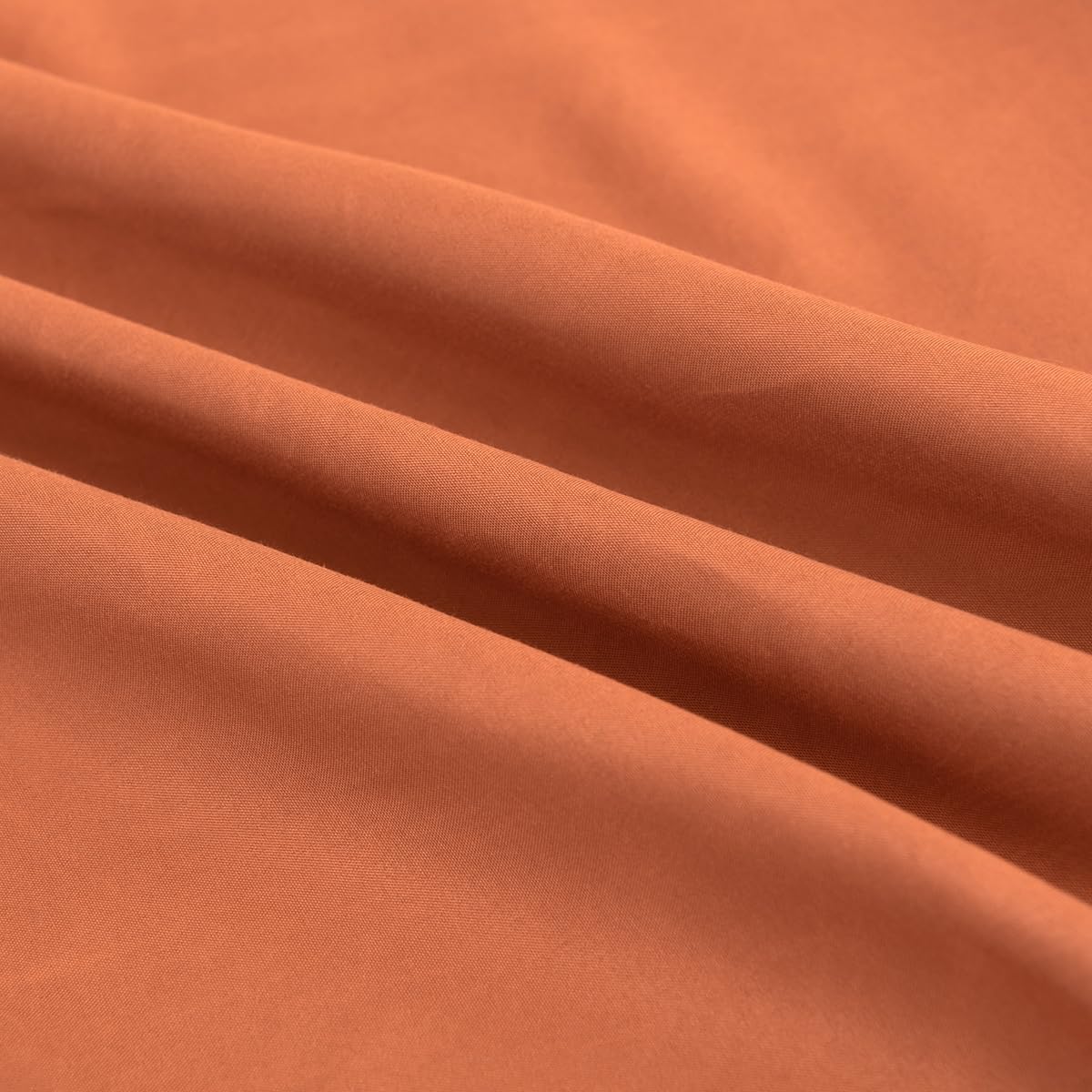 Bed Skirt King Size Ruffled Bed Skirt with Split Corners, 18 Inch Drop Dust Ruffle Bed Skirts with Platform, Terracotta
