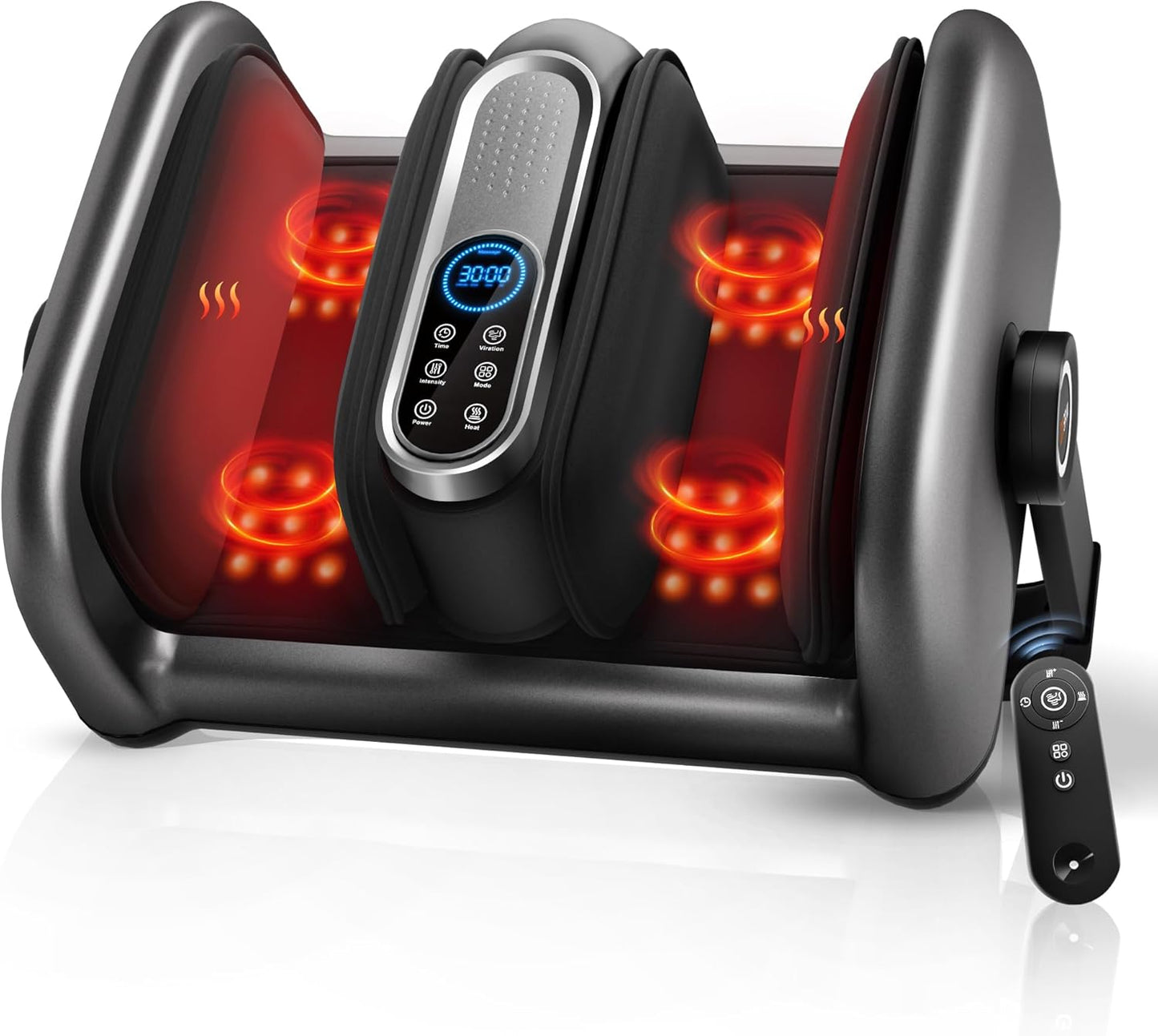 Shiatsu Foot Massager Machine with Heat : Deep Kneading Foot Massager with Vibration for Plantar Fasciitis, Neuropathy, Pain Relief, Circulation - Perfect for Women, Men, Parents, Father, Mom