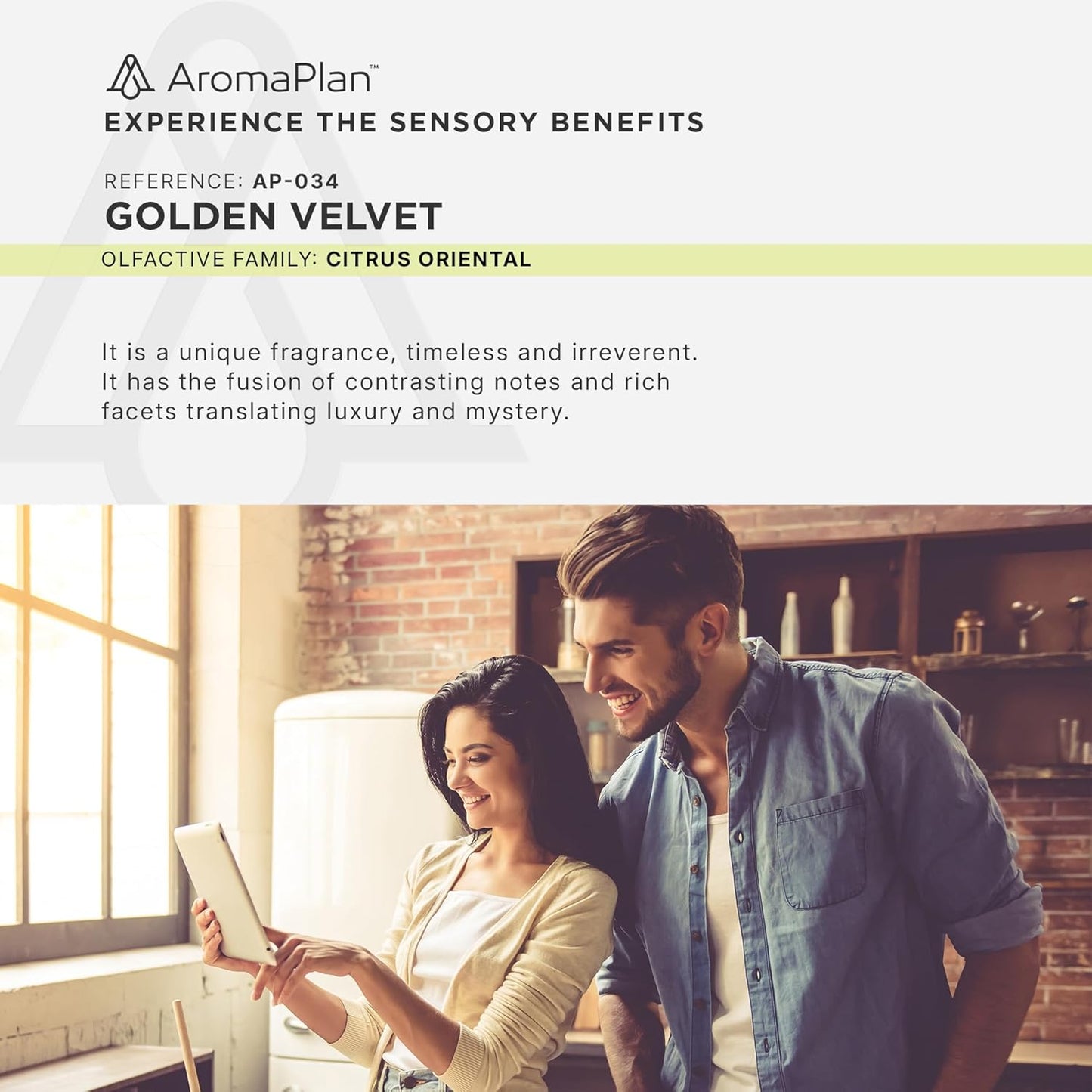 AromaPlan Hotel Scents Golden Velvet 5 Fl Oz (148ml), Home Luxury Aroma & Hotel Fragrance Diffuser Oil- Hotel Diffuser Oil for Aromatherapy- USA Made, Bigger Bottle, Bolder Aroma & Longer Lasting