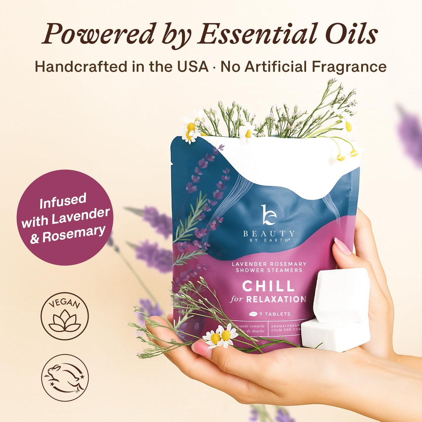 Shower Steamers Aromatherapy - USA Made with Natural Ingredients & Lavender Oil, Christmas Stocking Stuffers for Women, Wife & Mom, Large Stress Relief Shower Bombs, White Elephant Relaxing Spa Gifts