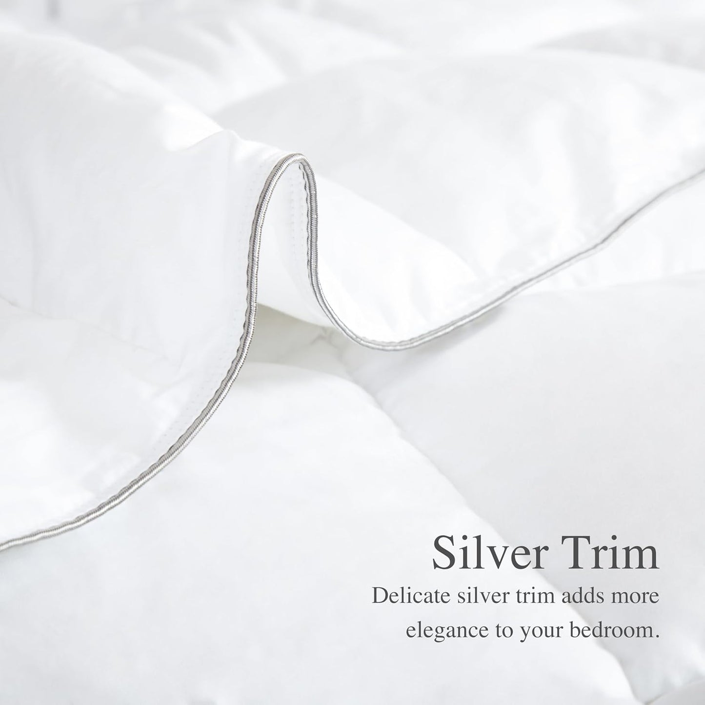 sunflower Full Size White Comforter Lightweight Down Alternative Filling 100% Cotton Shell Bedding Full Comforter Blanket for Hot Sleepers with Corner Tabs Soft Breathable Machine Washable