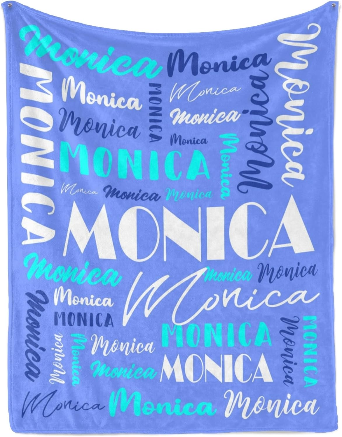 Name Blanket Personalized Blanket for Adult Kids Flannel Customize Throw Blanket Custom (Color 26, 50 x 60 Inches)