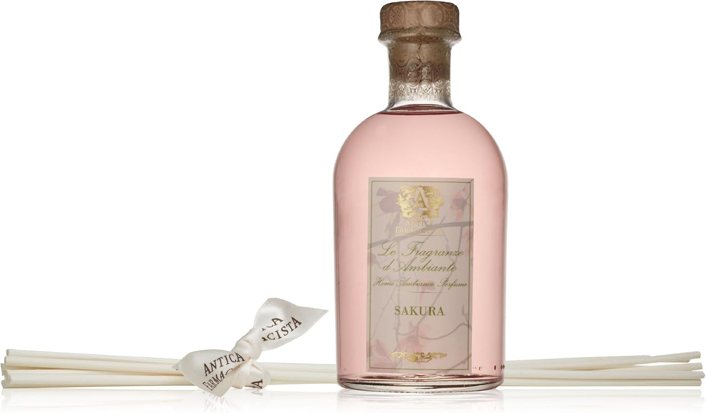 Antica Farmacista Home Ambiance Diffuser - Long-Lasting Reed Scent Diffuser - Luxury Room Freshener Gift - Sakura, 8.45 fl oz