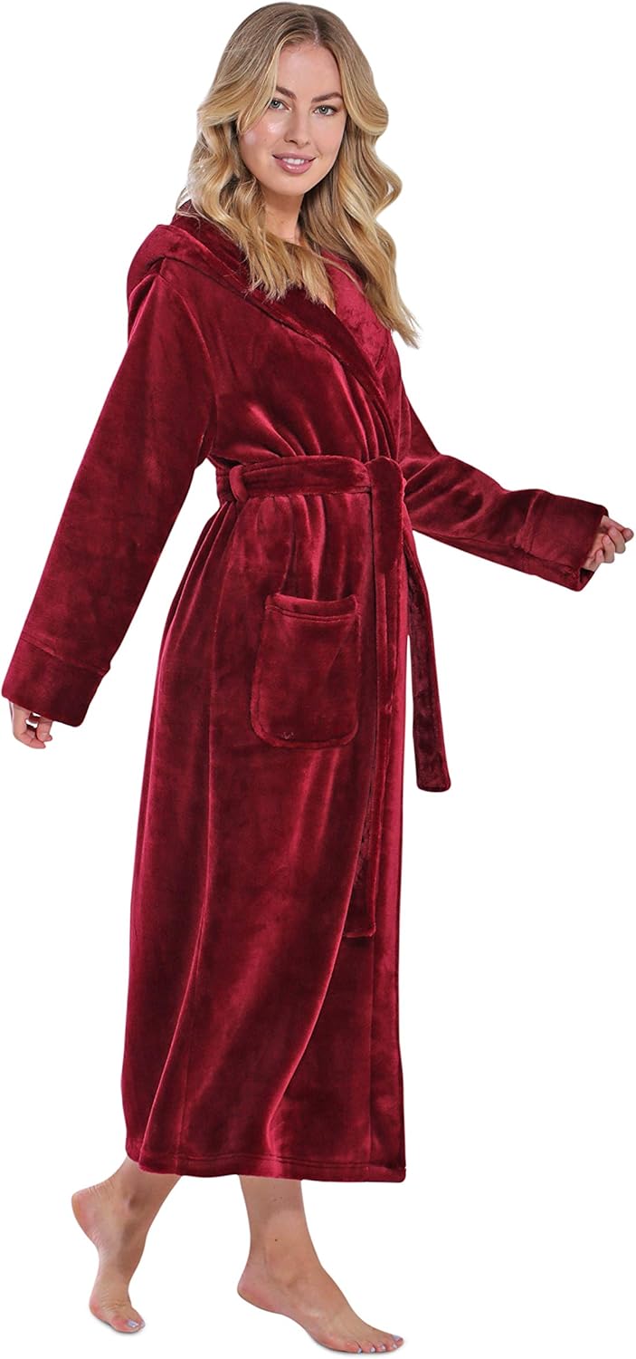 Turquaz Oversize Plush Robes For Women, Soft Warm Fleece Bathrobe for Women