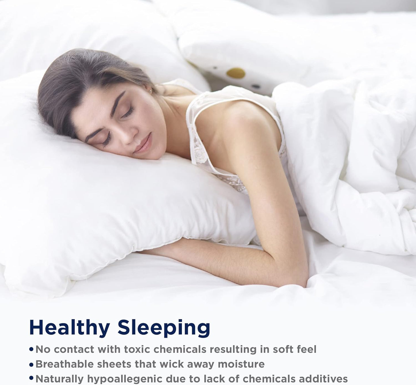 LANE LINEN Full Size Sheets Set – 450 Thread Count 100% Cotton, Cooling & Soft Sateen Weave, 15” Deep Pocket, Breathable Bed Sheets & Pillowcases, Fade-Resistant & Machine Washable, Paloma
