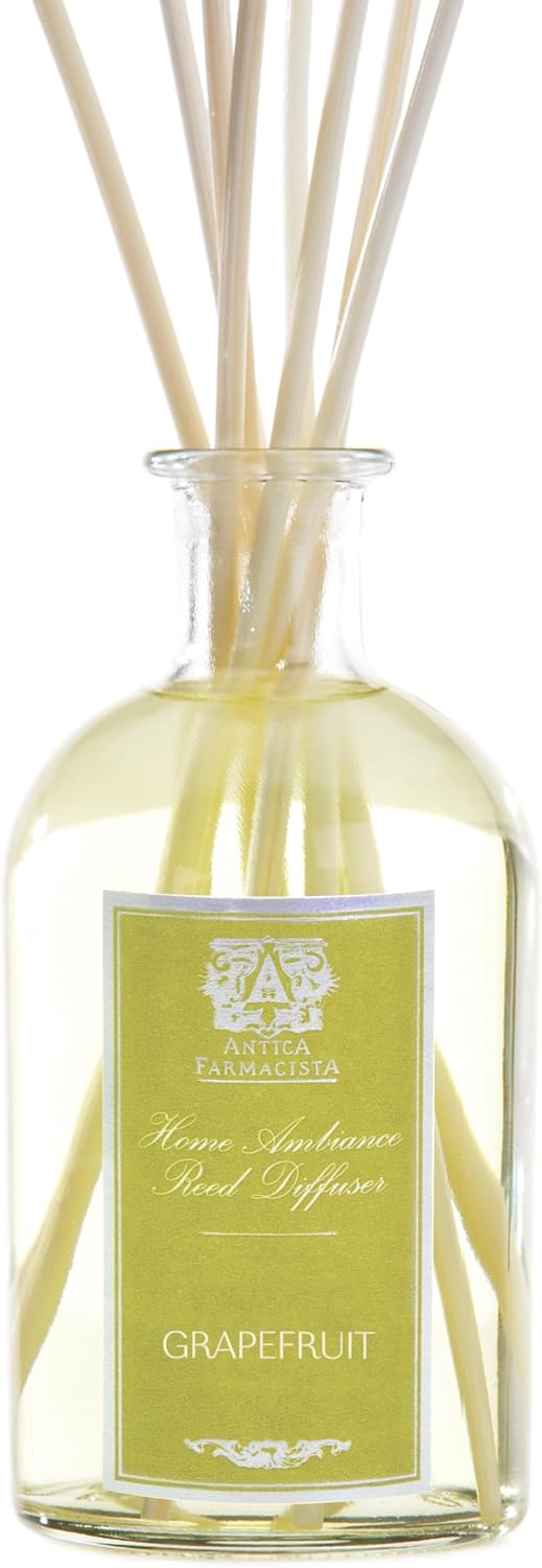 Antica Farmacista Home Ambiance Diffuser - Long-Lasting Reed Scent Diffuser - Luxury Room Freshener Gift - Grapefruit, 8.45 fl oz