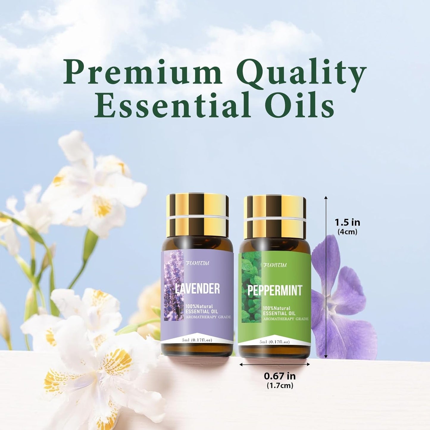 90 Pcs Essential Oil Set - Essential Oils Gift Set Perfect for Diffuser, Massage,Soap, Candle Bath Bombs Making, 90x5 ML