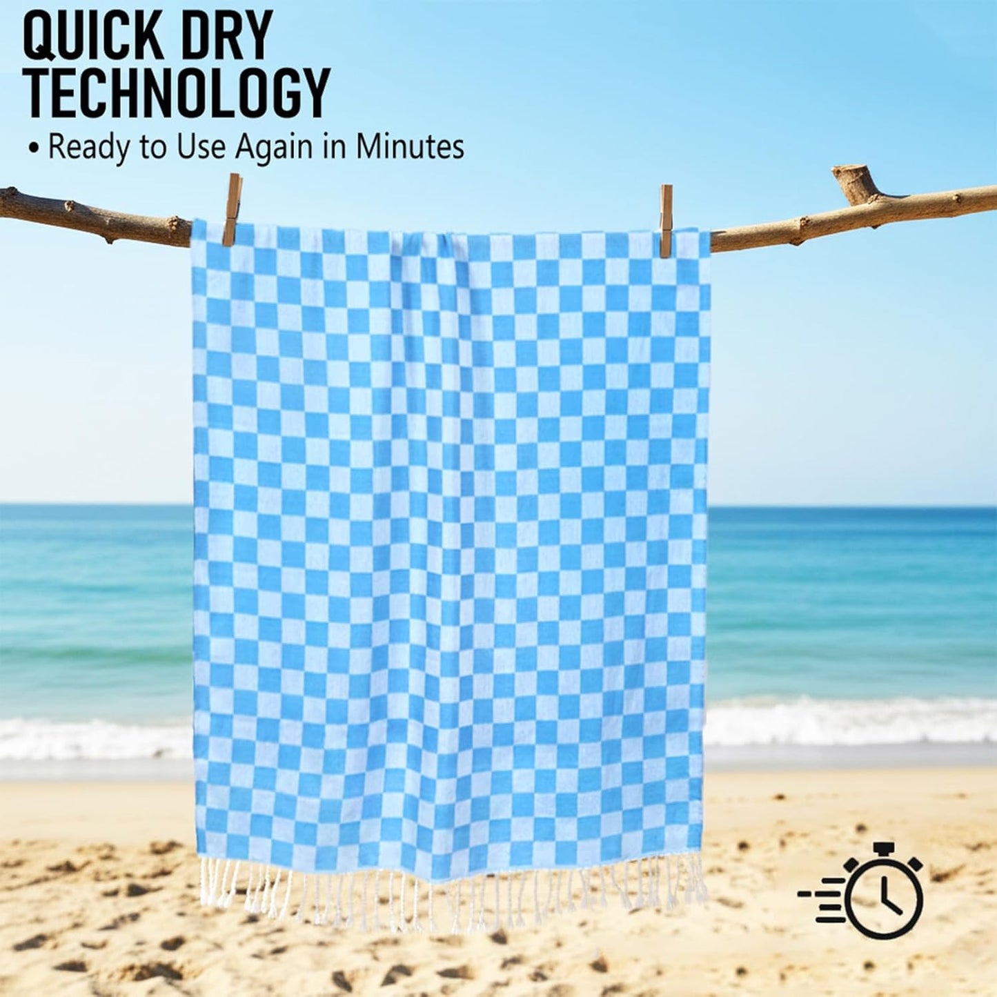 6 Pack Cotton Turkish Beach Towel Lightweight Thin Travel Vacation Essentials Oversized XL Towels Set for Pool Swim Bath Camping Cruise Accessories Absorbent Quick Dry Sand Free Bulk clearance Blanket