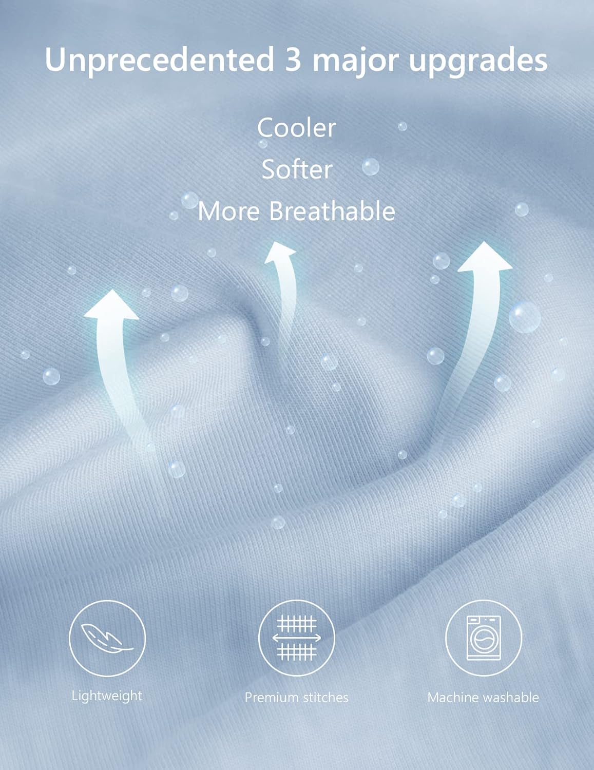 Meiz Pregnancy Pillow, Cooling Pregnancy Pillows for Sleeping, Maternity Pillow for Pregnant Women, Pregnancy Body Pillow with Cooling Jersey Cotton Cover, Blue