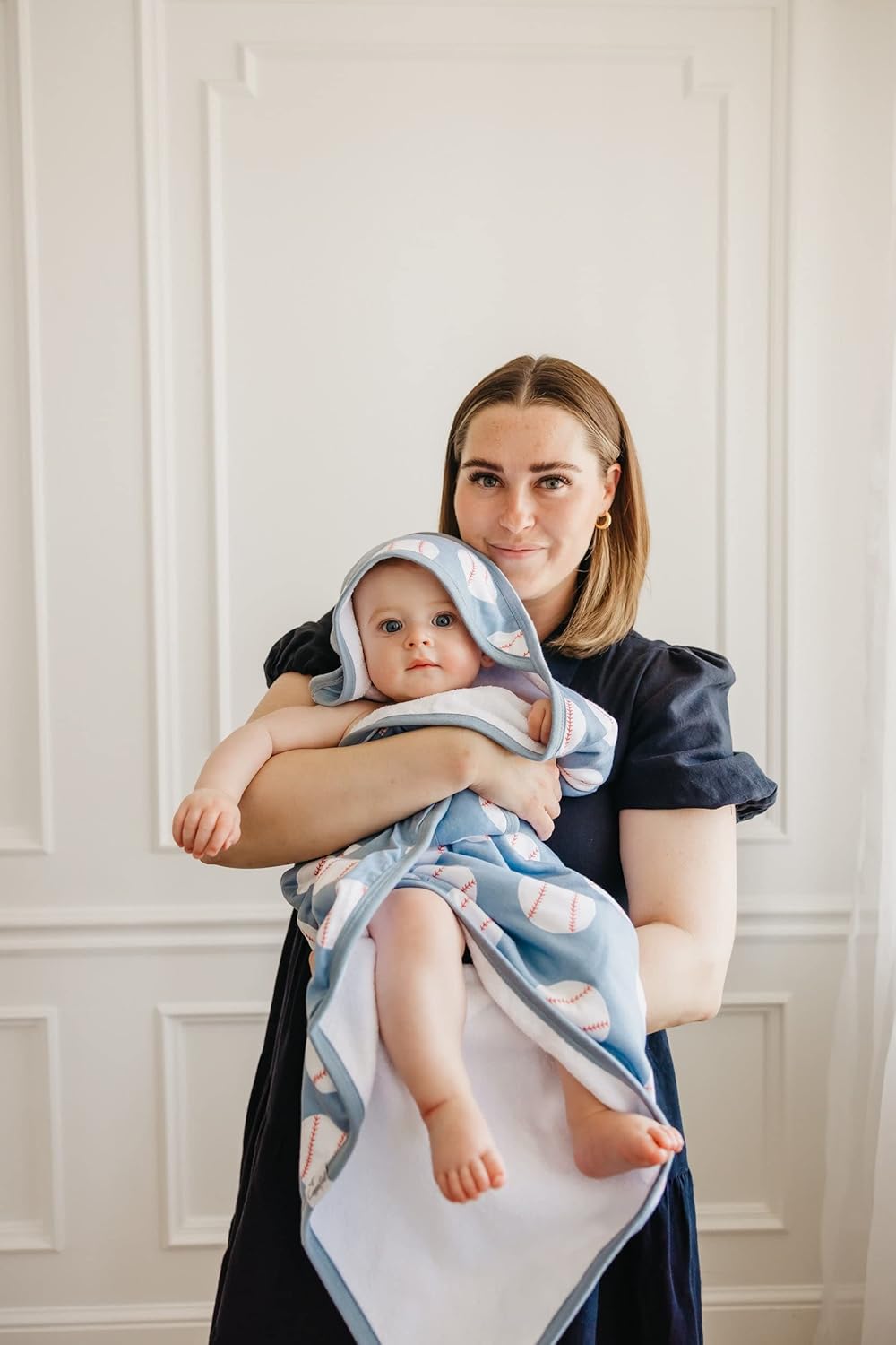 Copper Pearl Hooded Bath Towels Premium Knit/Terry Cloth Baby Towels with Hood, Pockets, and Cool Designs - Great to Gift and Make Bath Time Fun - Baby Bath Towel, Slugger