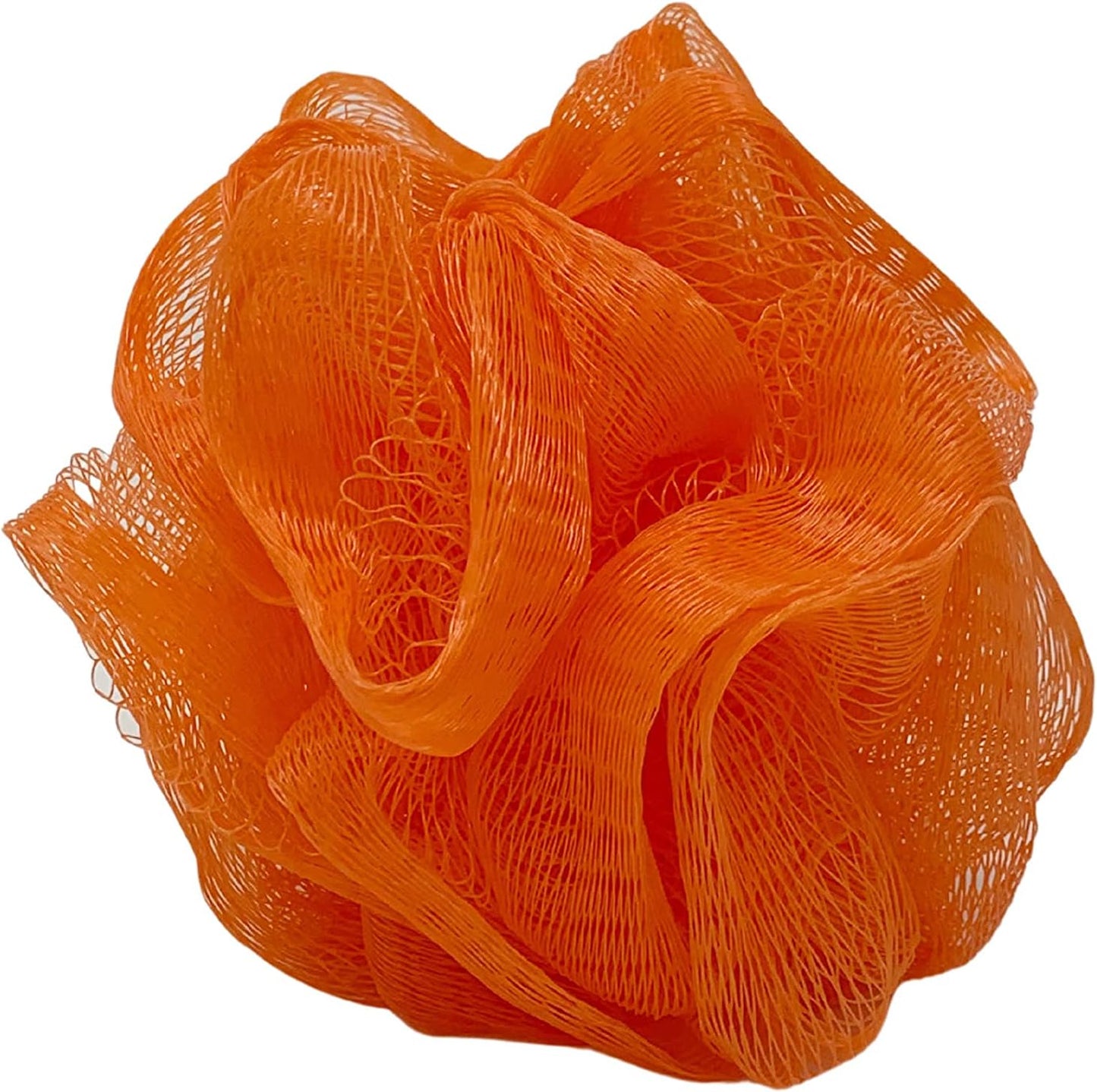 24 Orange Bath or Shower Sponge Loofahs Pouf Mesh Wholesale Bulk Lot